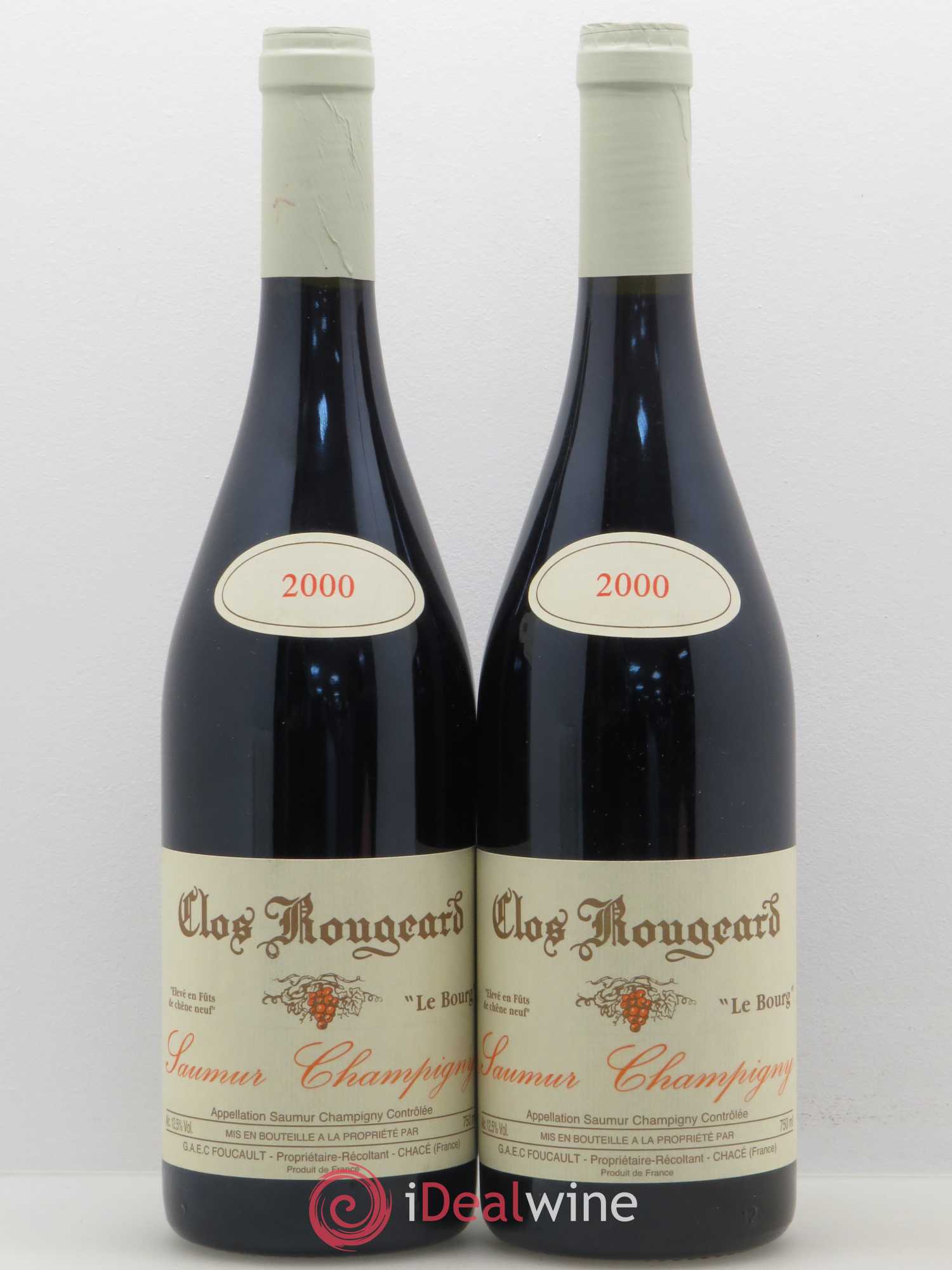 Saumur-Champigny Le Bourg Clos Rougeard 2000 - Lot de 2 bouteilles - 0