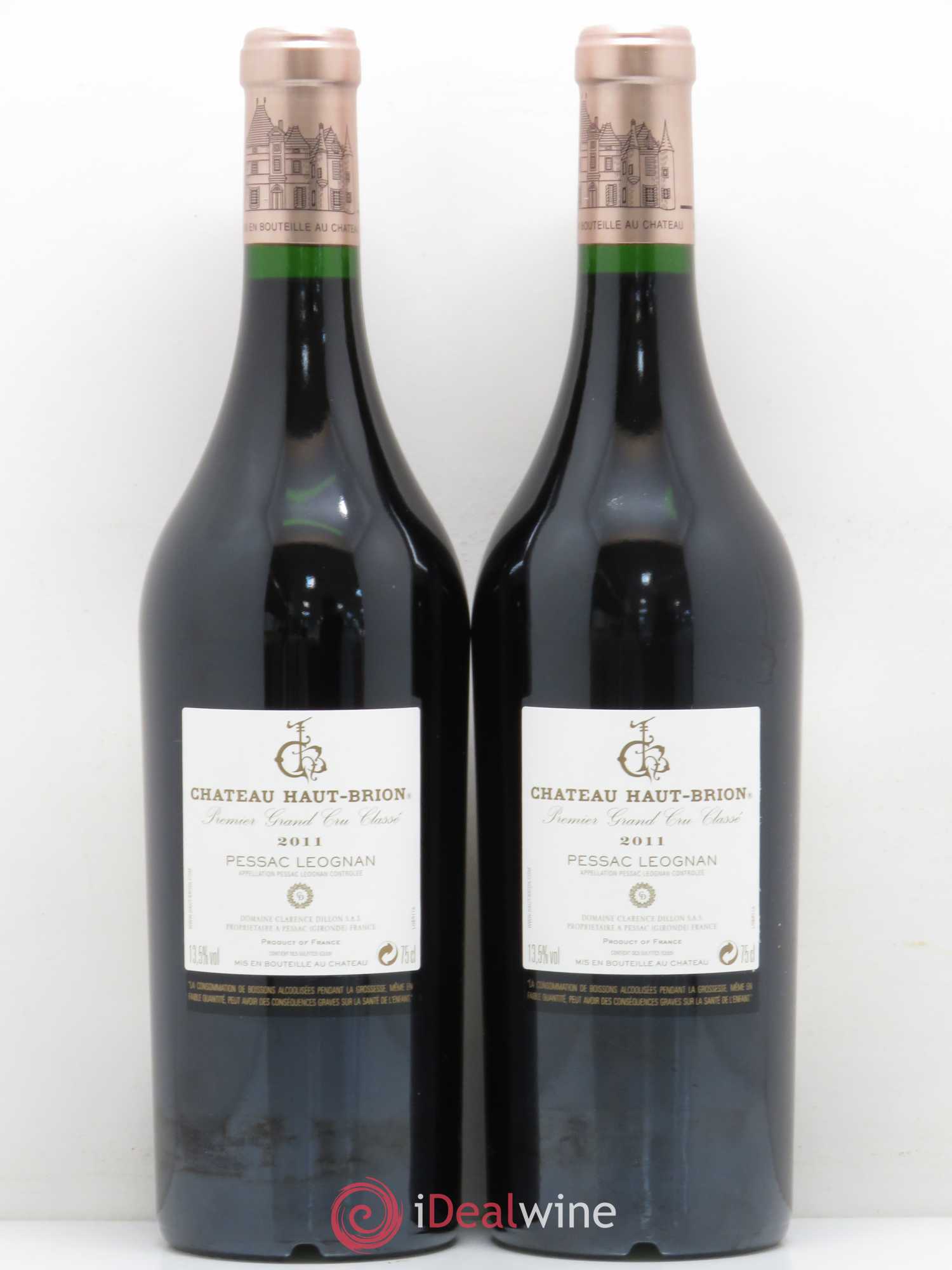 Château Haut Brion 1er Grand Cru Classé 2011 - Lot de 2 bouteilles - 1