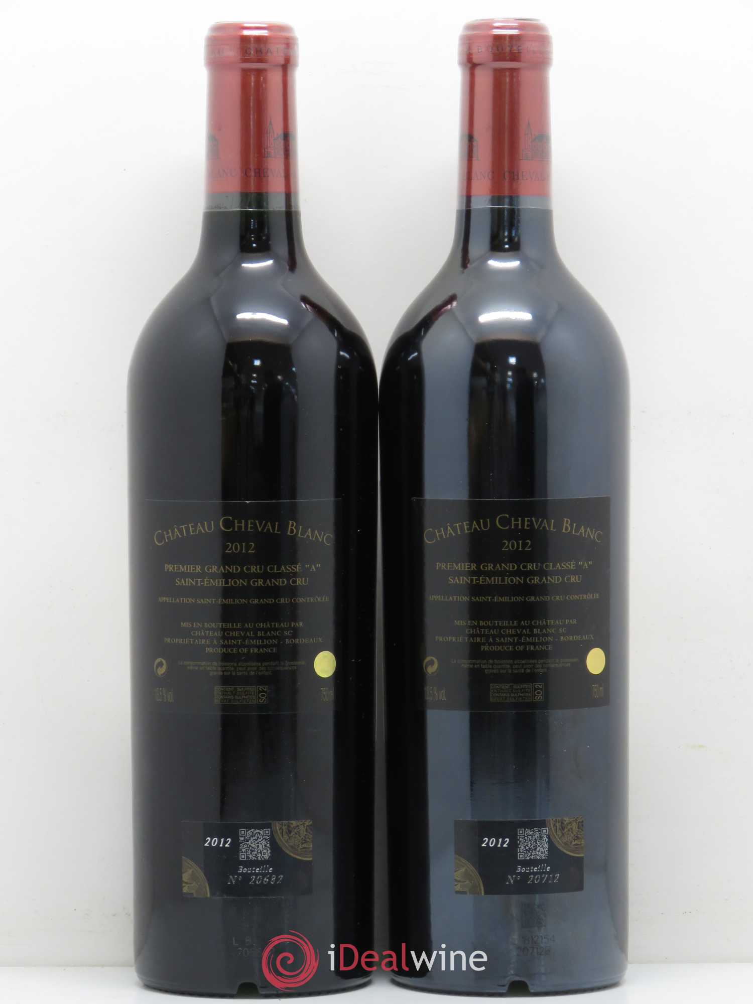 Château Cheval Blanc 1er Grand Cru Classé A 2012 - Lot de 2 bouteilles - 1