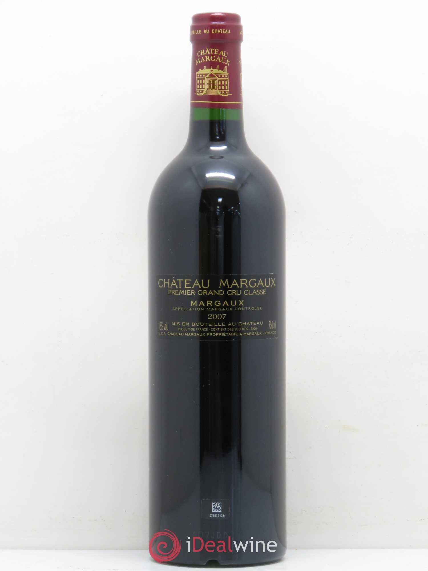Château Margaux 1er Grand Cru Classé 2007 - Lot de 1 bouteille - 1