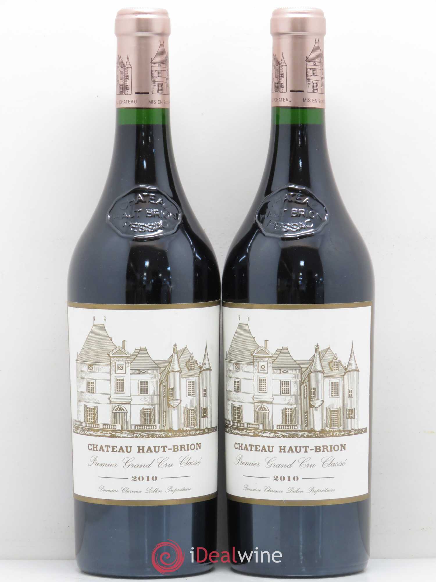Château Haut Brion 1er Grand Cru Classé 2010 - Lot de 2 bouteilles - 0