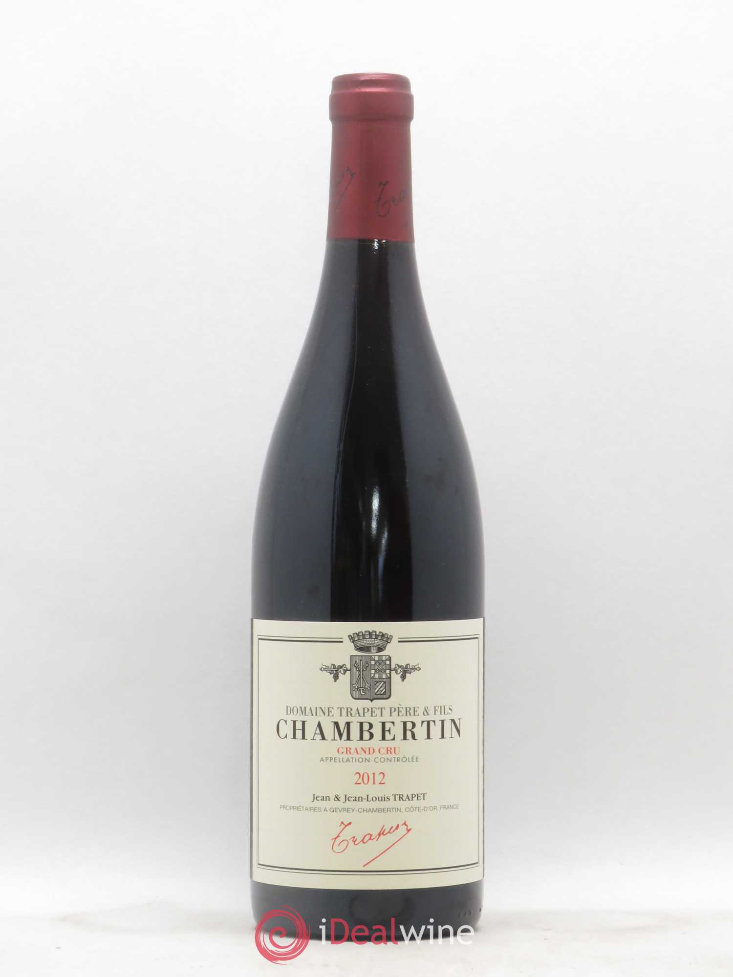 Chambertin Grand Cru Domaine Trapet 2012 - Lot de 1 bouteille - 0