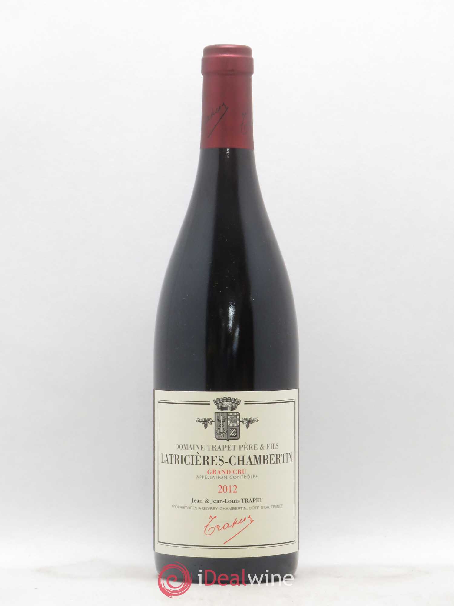 Latricières-Chambertin Grand Cru Domaine Trapet 2012 - Lot de 1 bouteille - 0