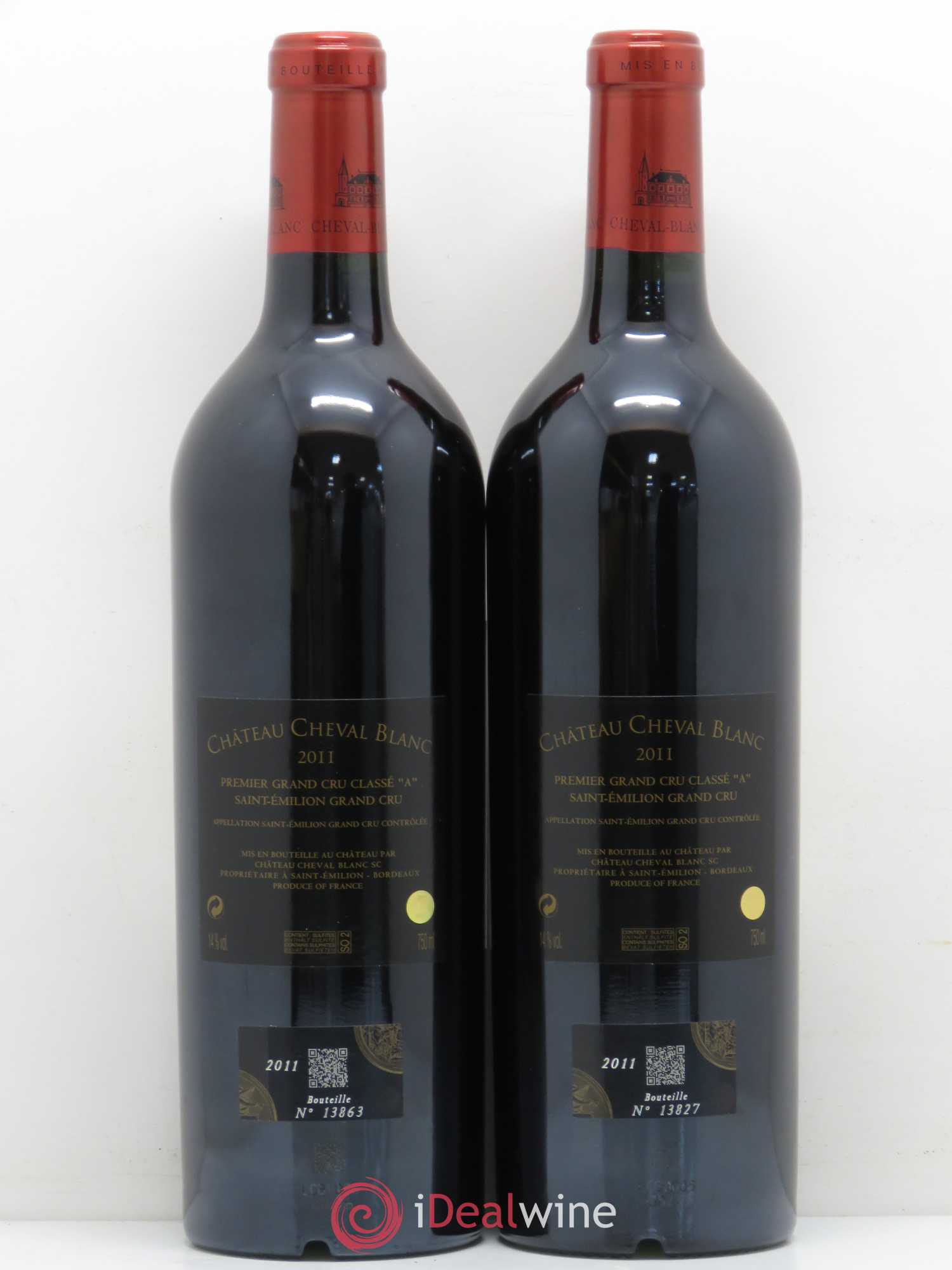 Château Cheval Blanc 1er Grand Cru Classé A 2011 - Lot de 2 bouteilles - 1