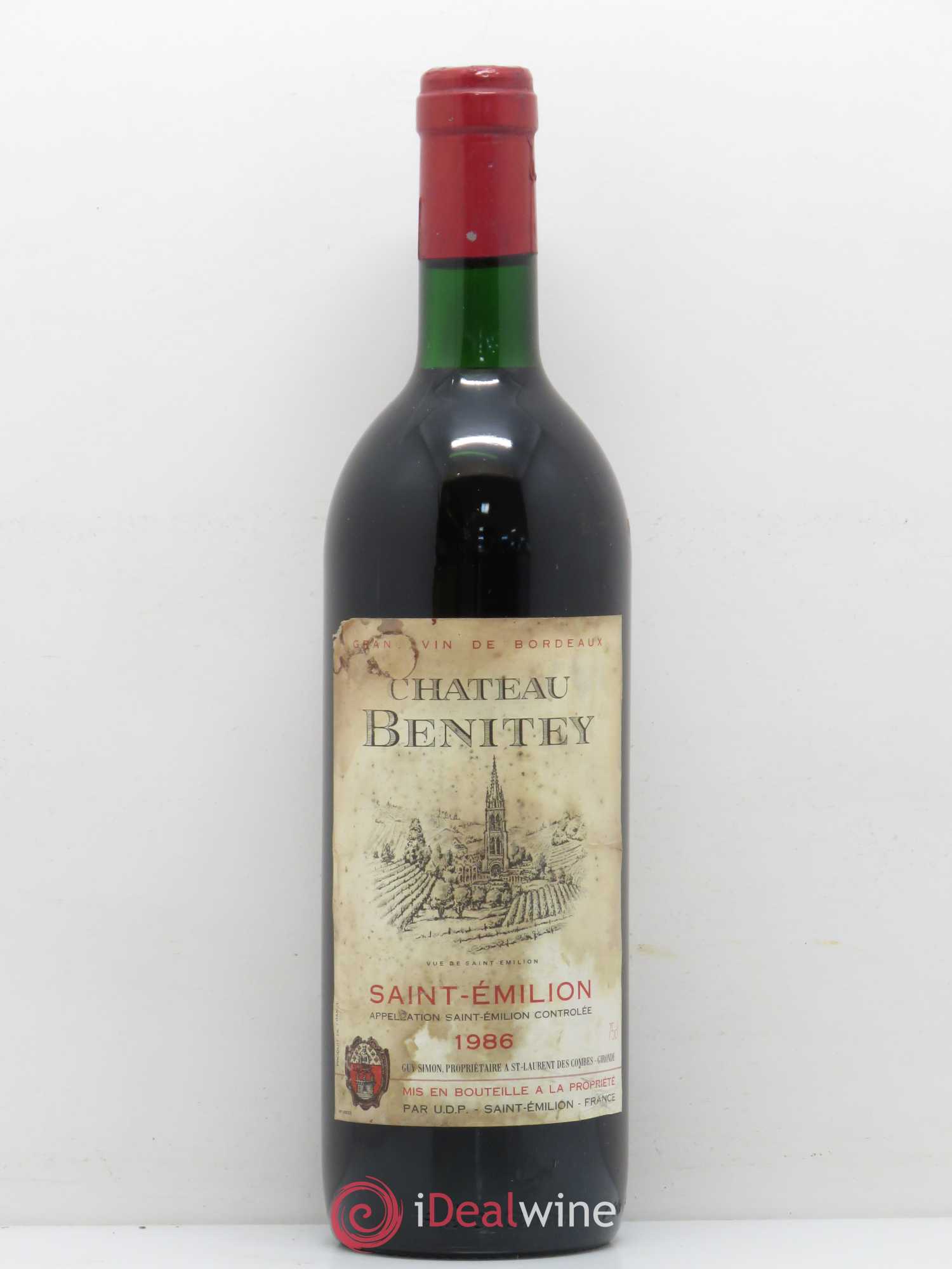 Saint-Émilion Château Bénitey 1986 - Posten von 1 Flasche - 0