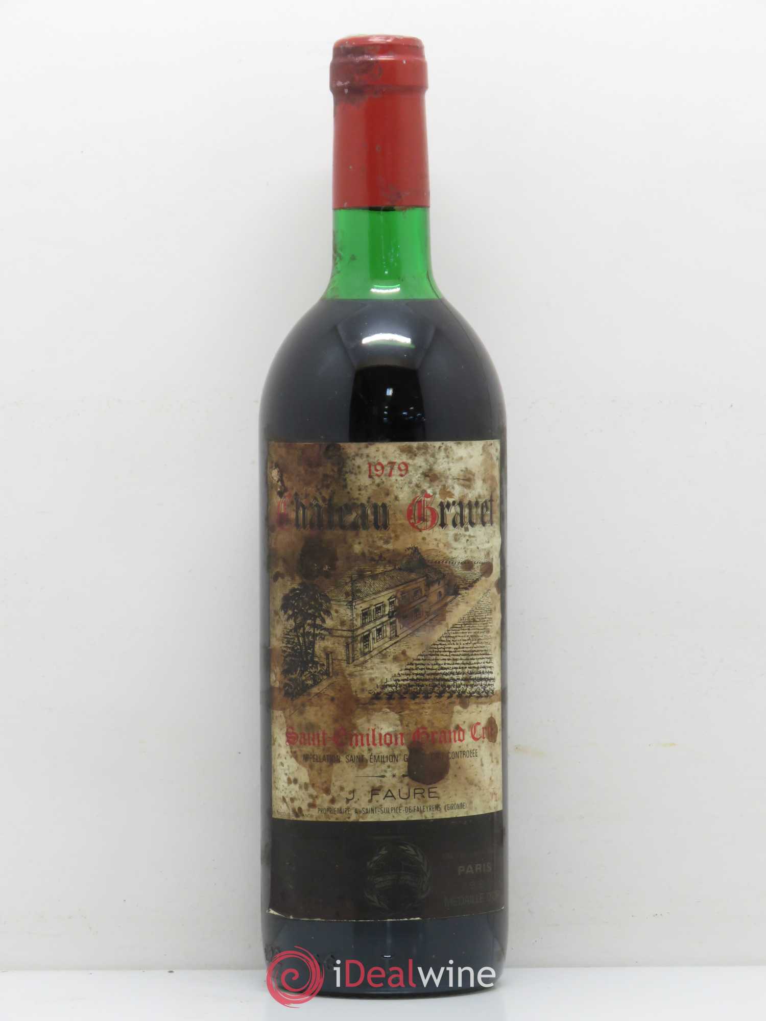 Saint-Émilion Grand Cru Château Gravet 1979 - Posten von 1 Flasche - 0
