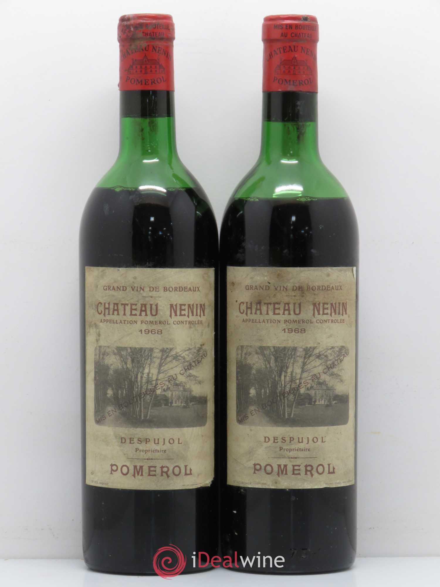 Château Nenin 1968 - Lot de 2 bouteilles - 0