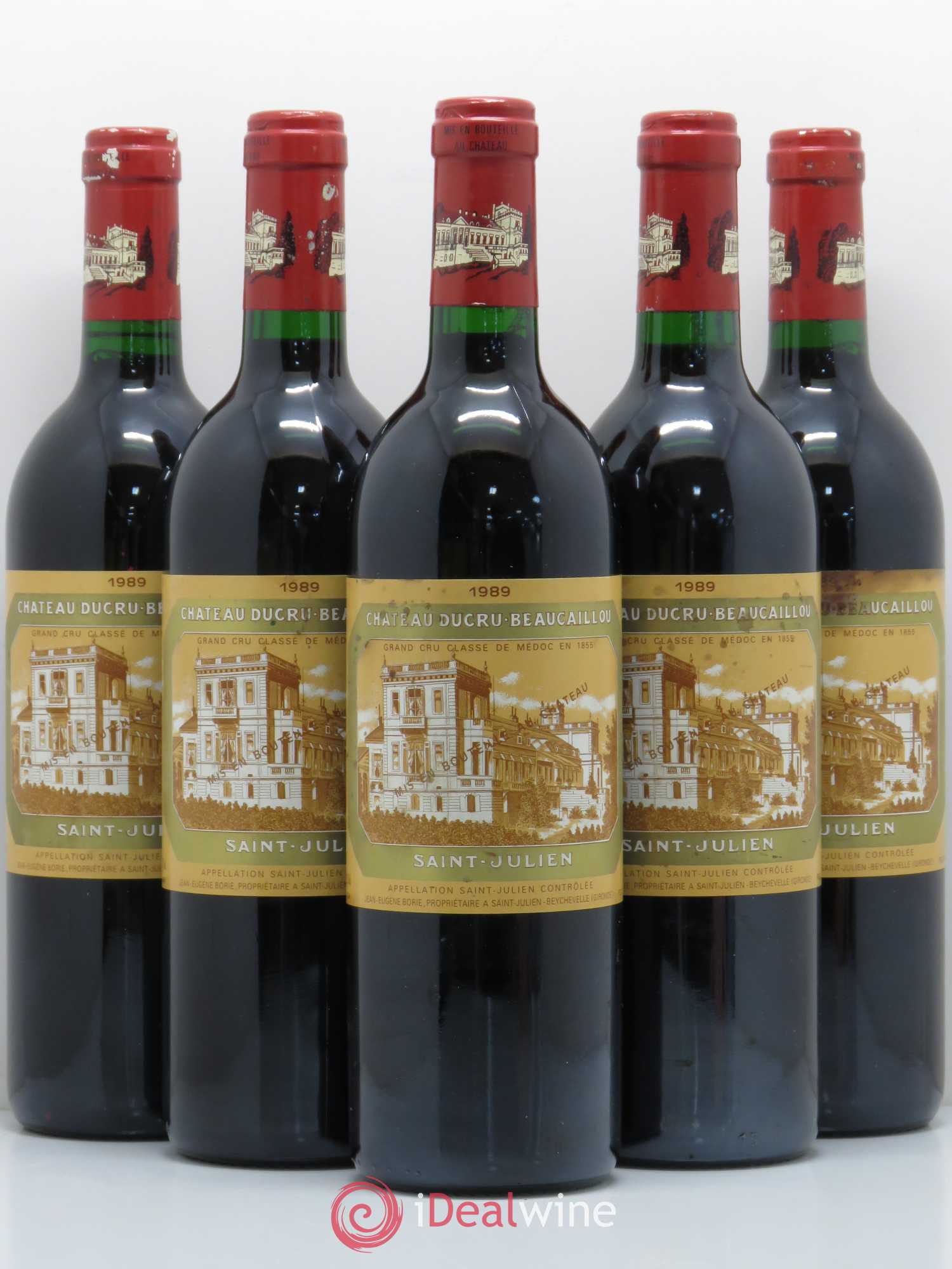 Château Ducru Beaucaillou 2ème Grand Cru Classé 1989 - Lot de 5 bouteilles - 0