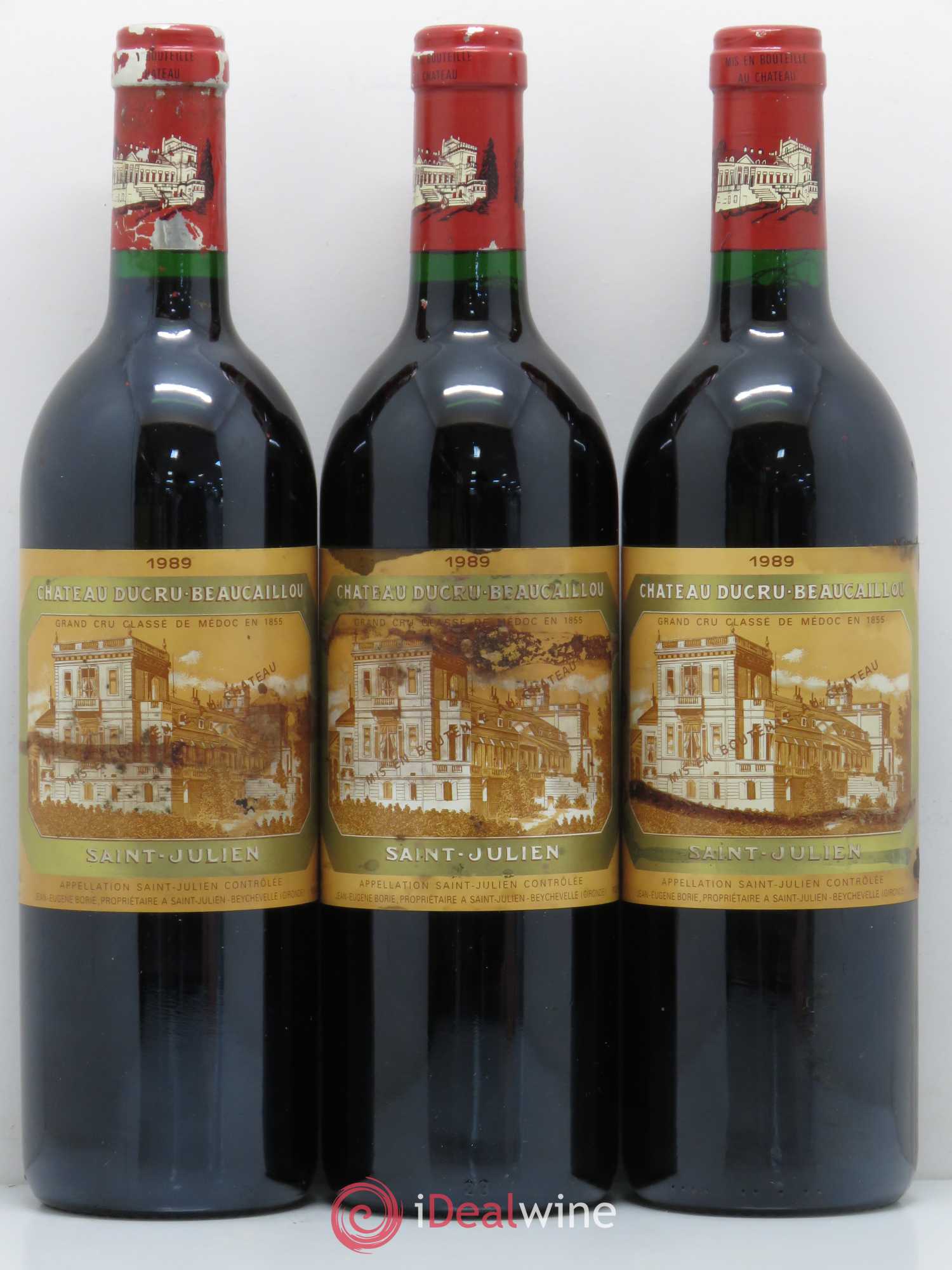 Château Ducru Beaucaillou 2ème Grand Cru Classé 1989 - Lot de 3 bouteilles - 0