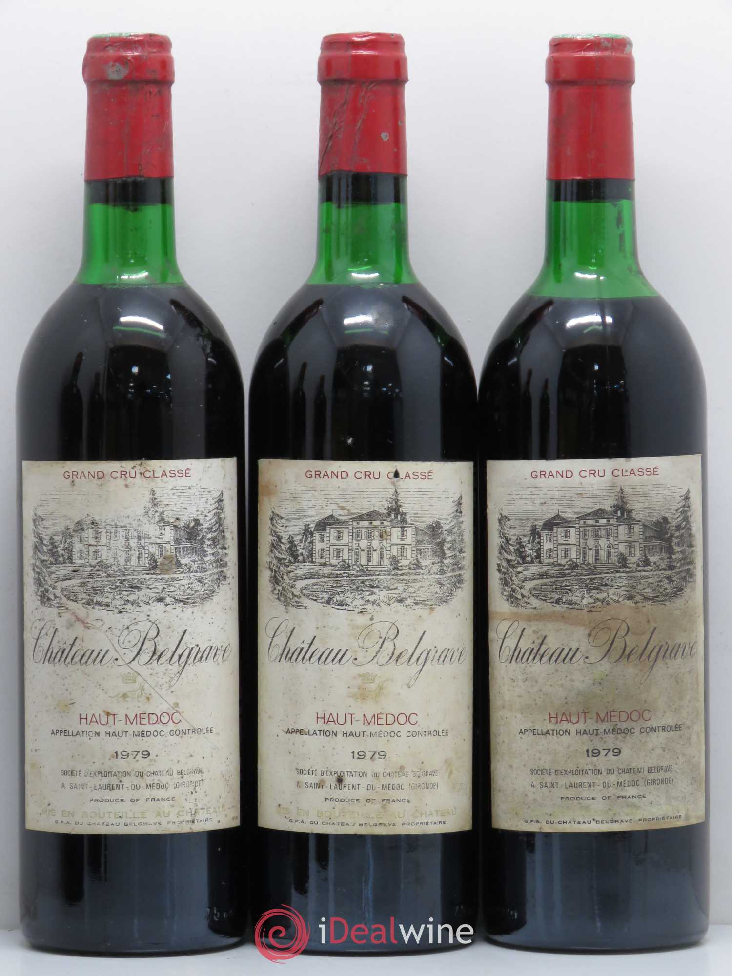 Château Belgrave 5ème Grand Cru Classé 1979 - Lot de 5 bouteilles - 1
