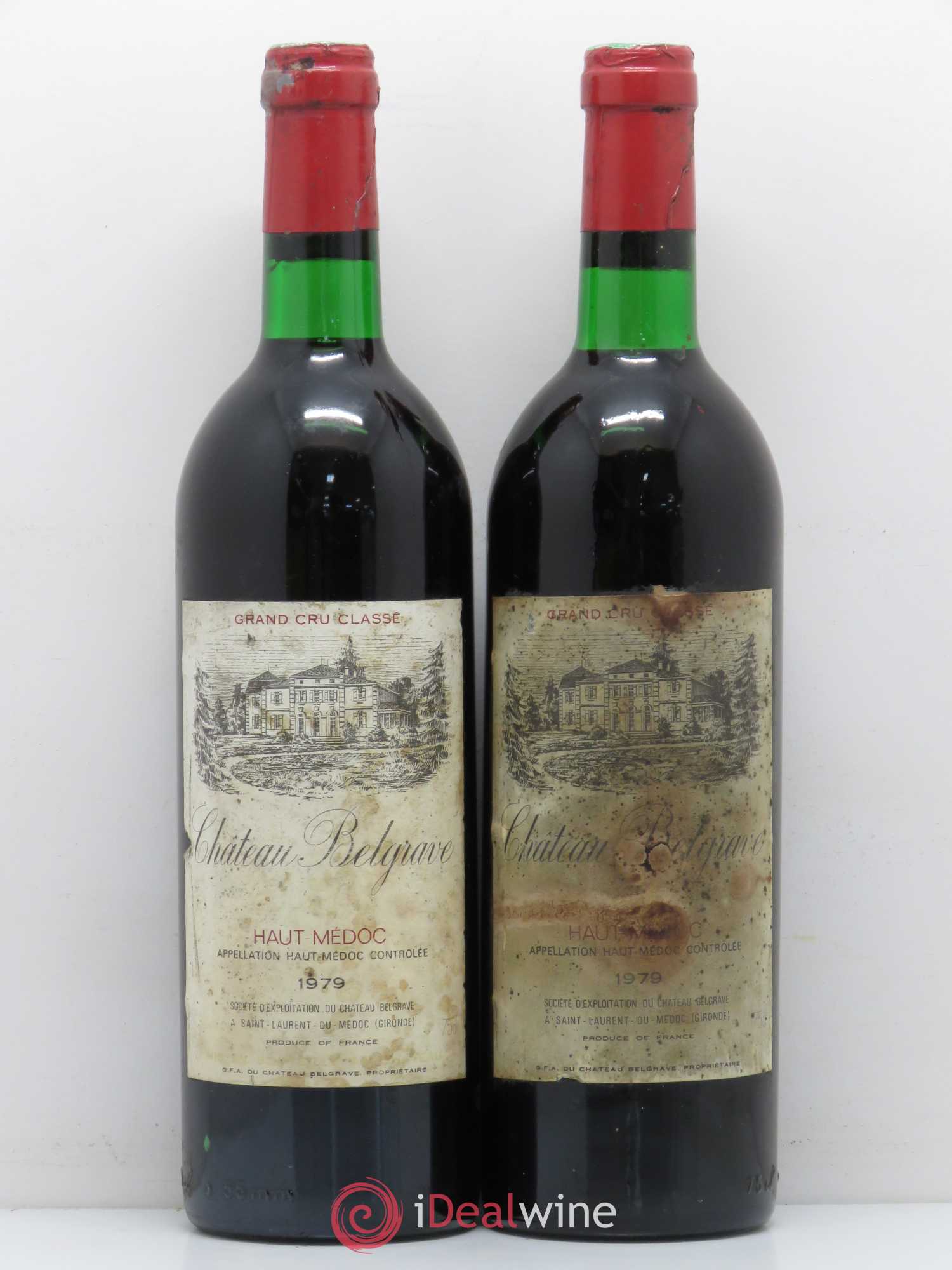 Château Belgrave 5ème Grand Cru Classé 1979 - Lot de 5 bouteilles - 2