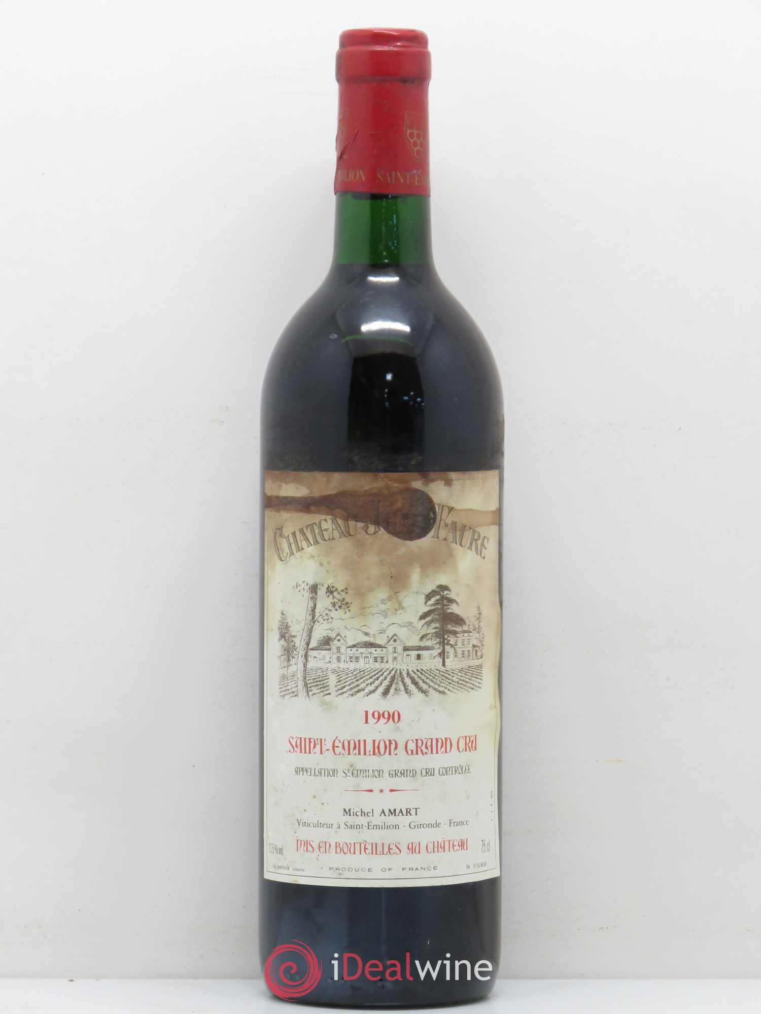 Château Jean Faure Grand Cru Classé 1990 - Lot de 1 bouteille - 0