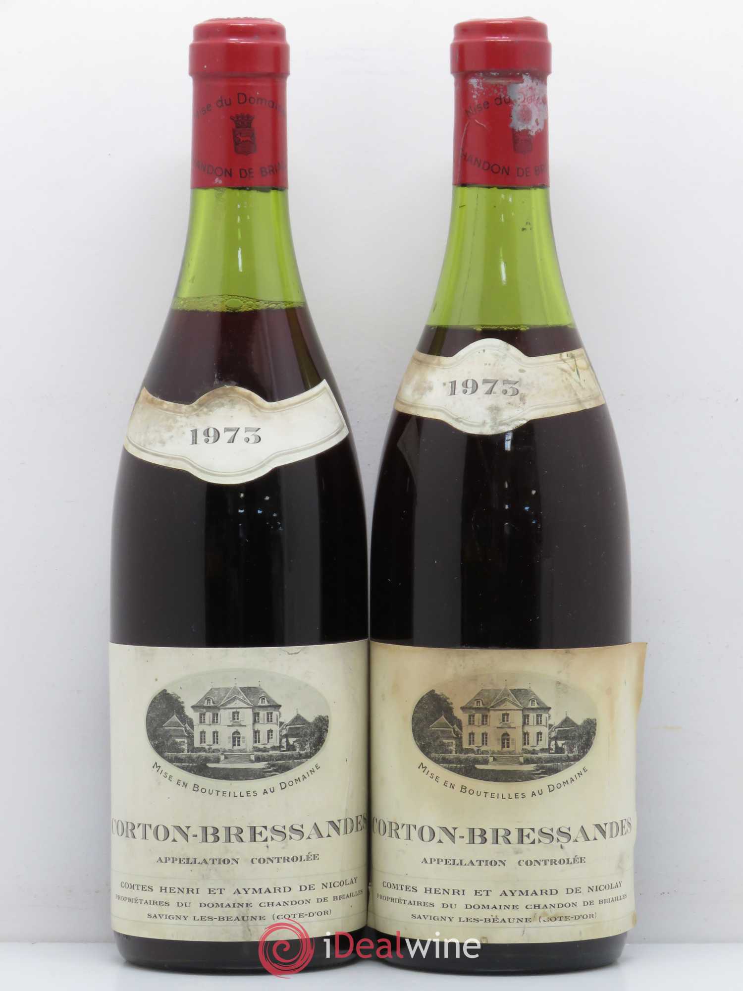 Corton Grand Cru Bressandes Chandon de Briailles 1973 - Posten von 2 Flaschen - 0