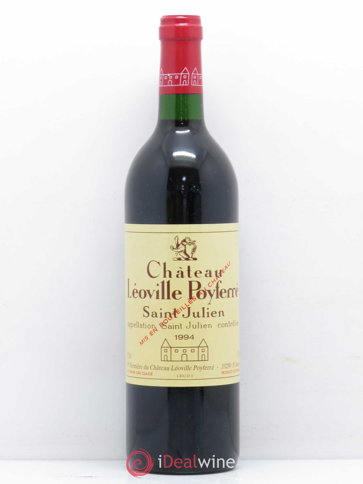 Château Léoville Poyferré 2ème Grand Cru Classé 1994 - Lot de 1 bouteille - 0