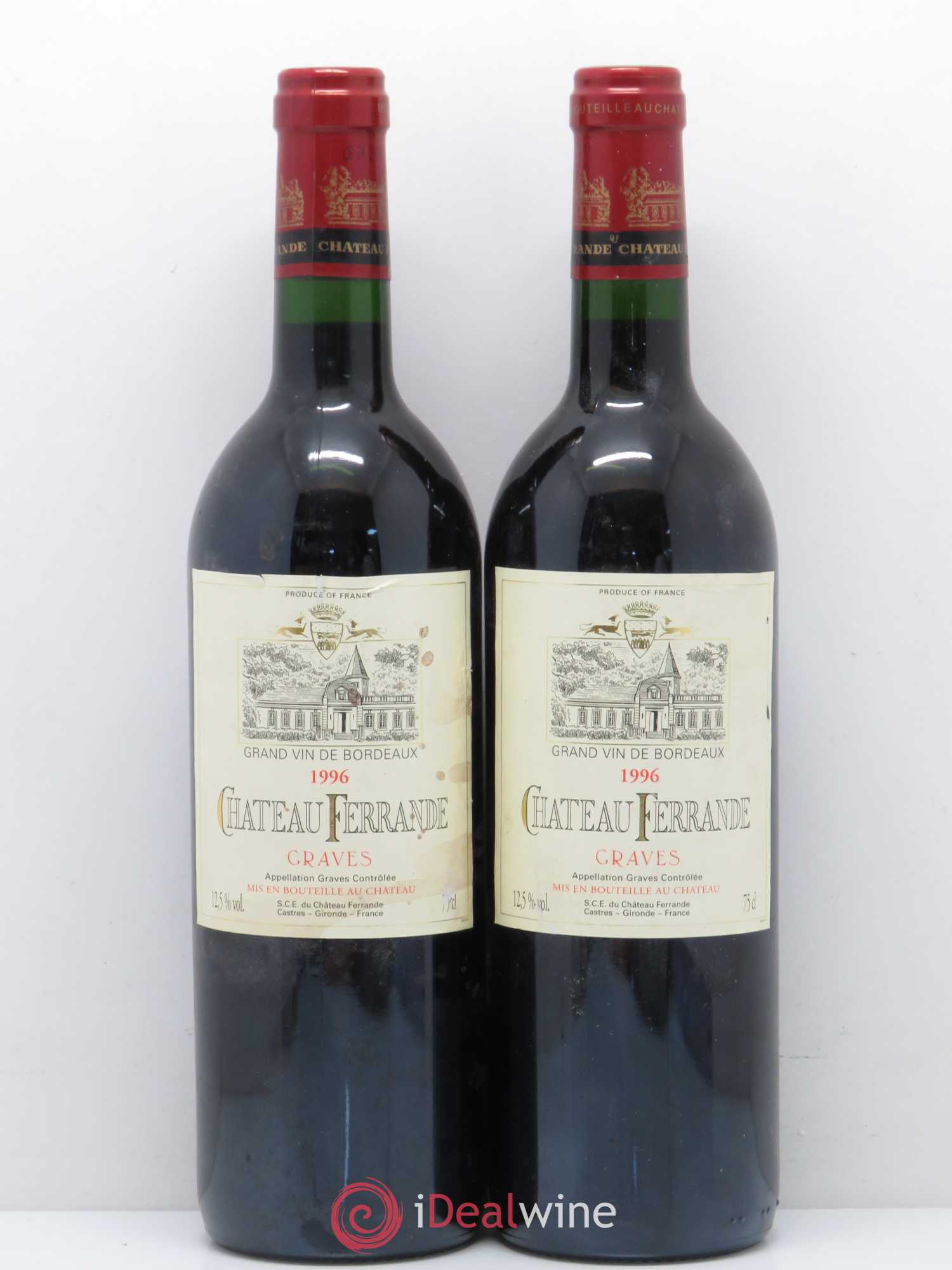 Château Ferrande 1996 - Lot de 2 bouteilles - 0