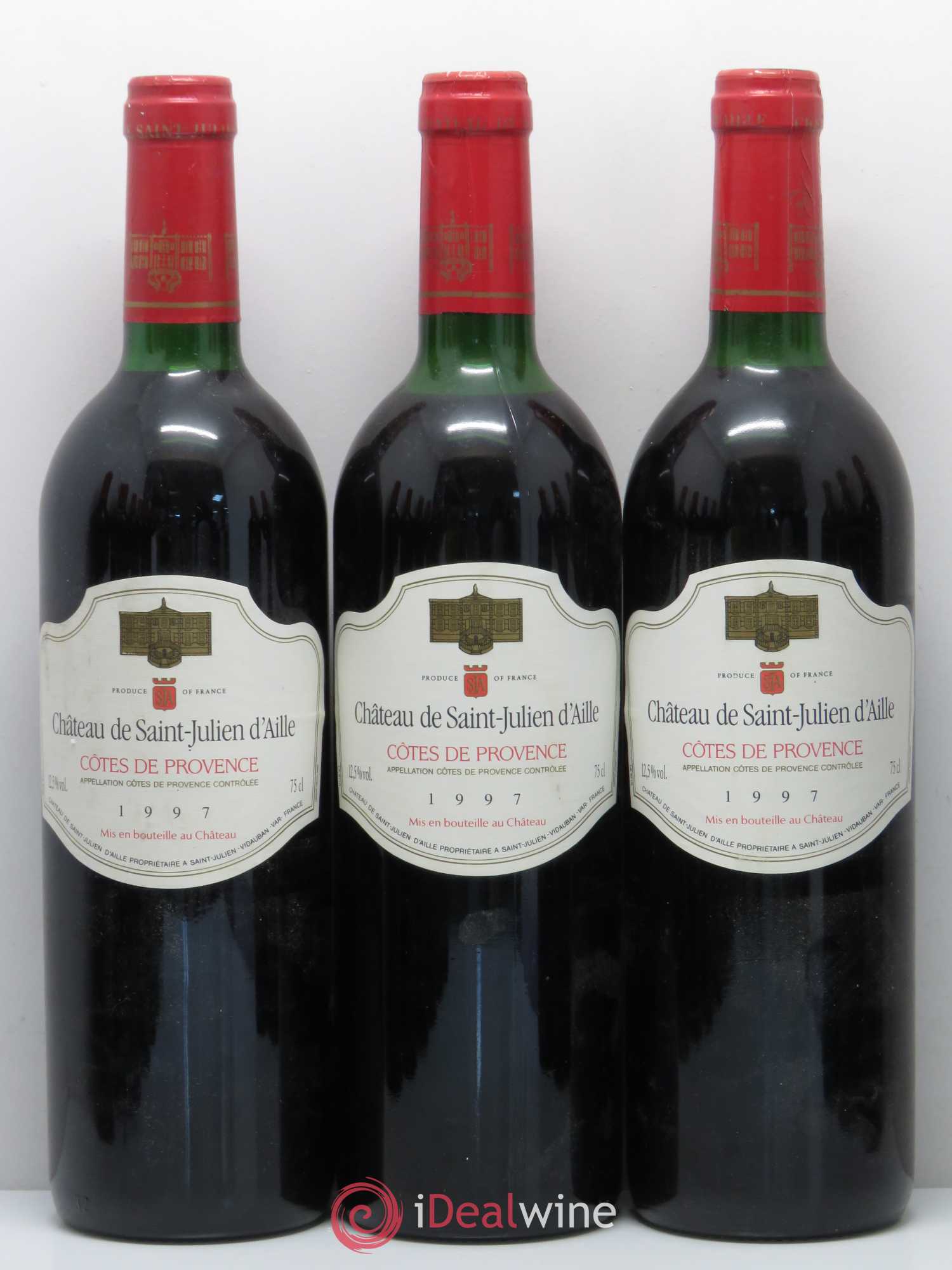 Côtes de Provence Château Saint Julien D'Aille 1997 - Posten von 12 Flaschen - 1