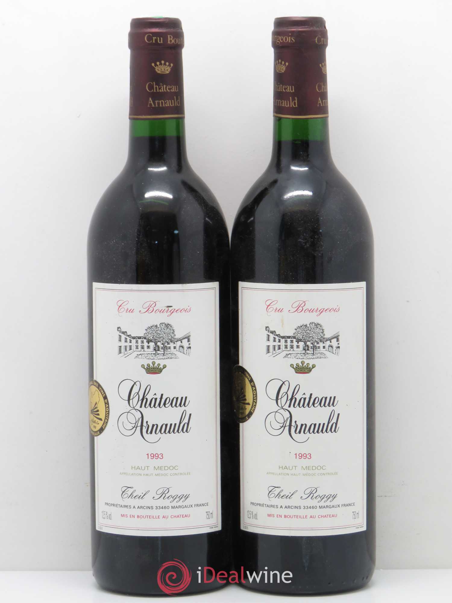 Château Arnauld Cru Bourgeois 1993 - Lot de 2 bouteilles - 0