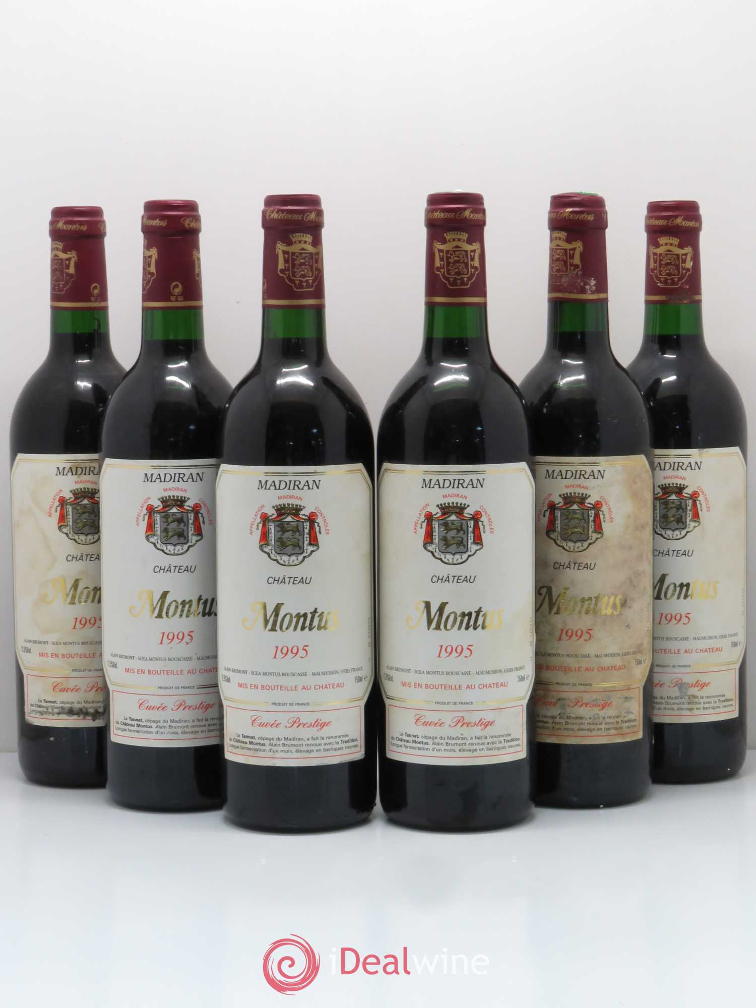 Madiran Château Montus-Prestige Alain Brumont 1995 - Lot de 6 bouteilles - 0