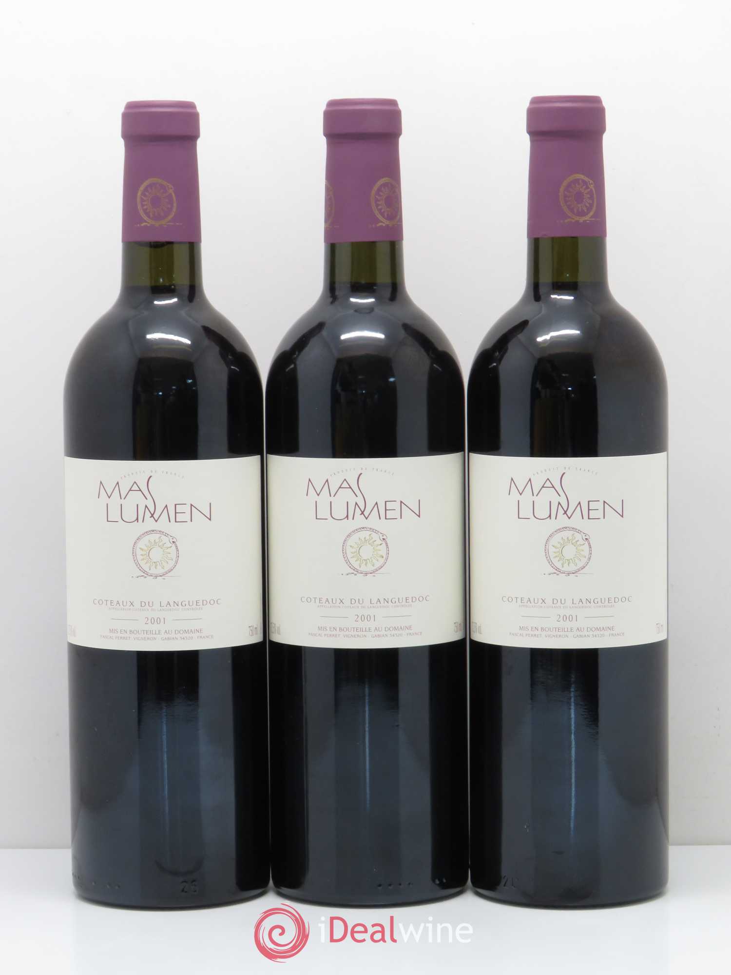 Coteaux du Languedoc Mas Lumen 2001 - Lot de 6 bouteilles - 2