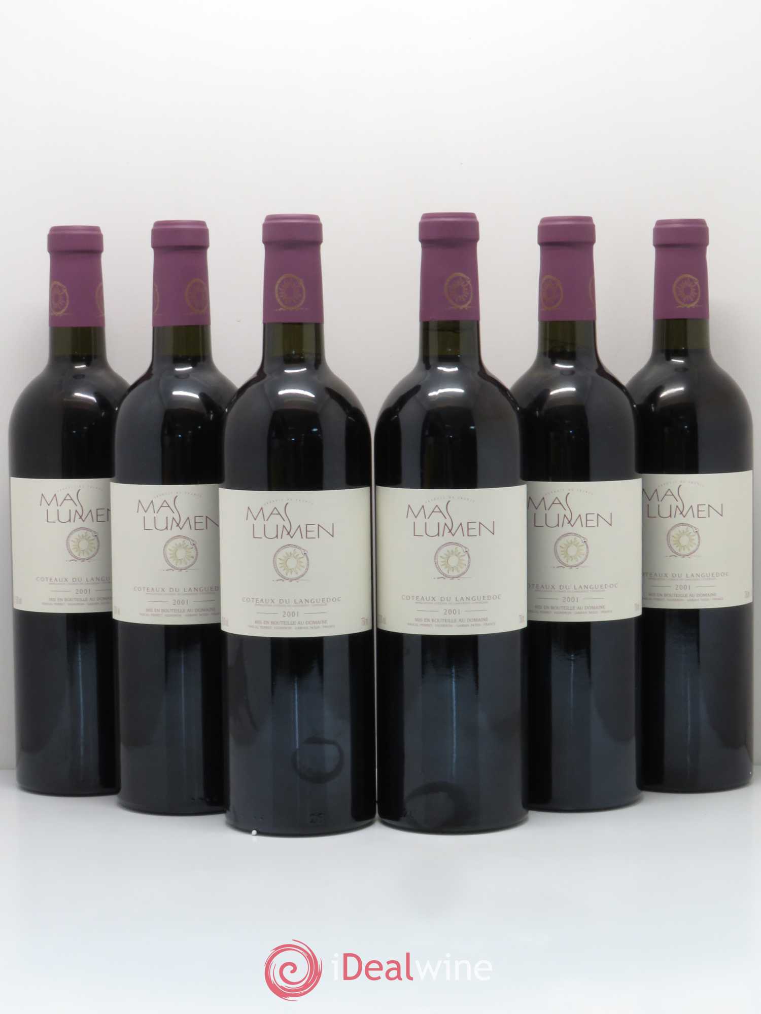 Coteaux du Languedoc Mas Lumen 2001 - Lot de 6 bouteilles - 0