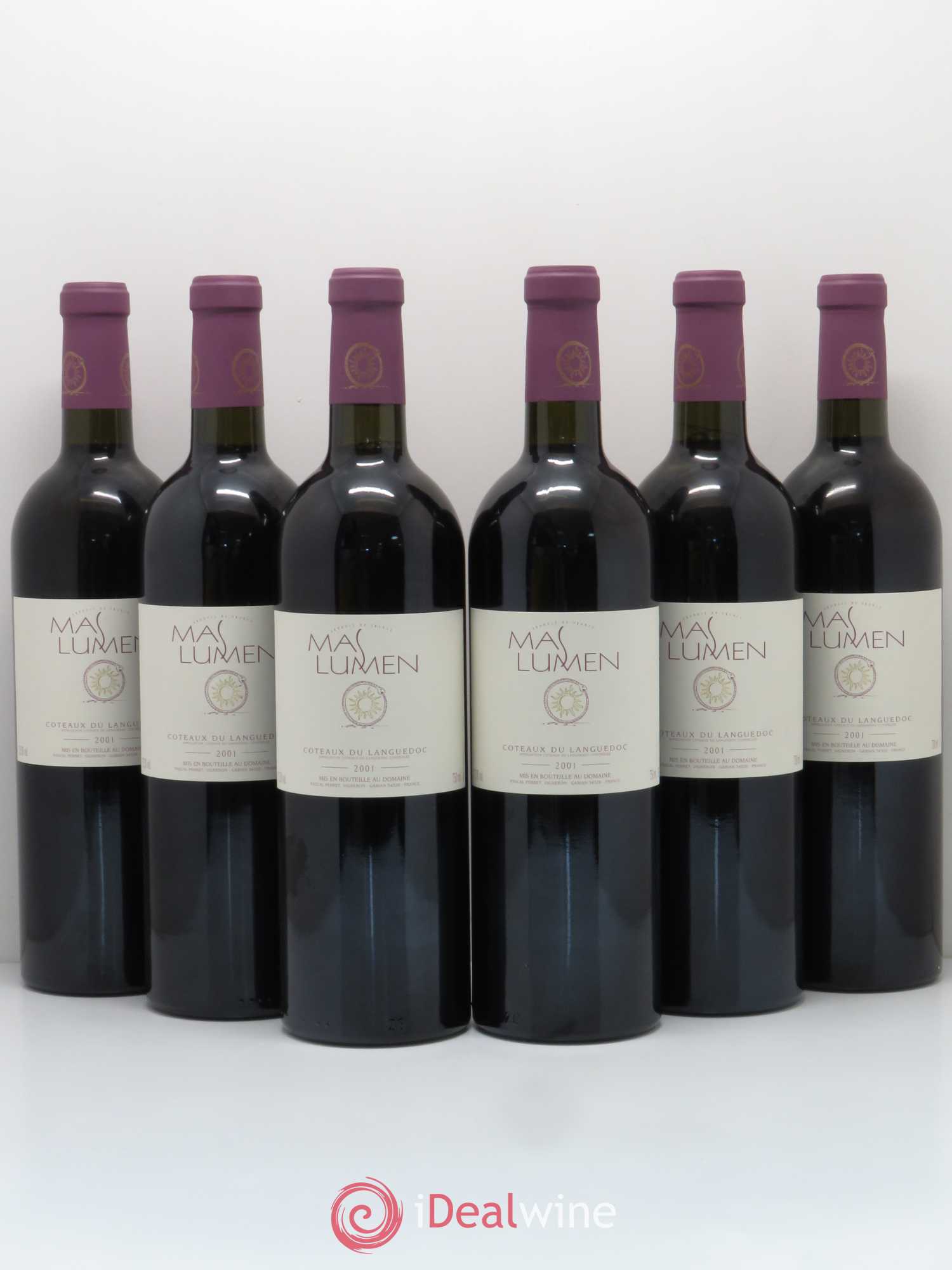 Coteaux du Languedoc Mas Lumen 2001 - Lot de 6 bouteilles - 0