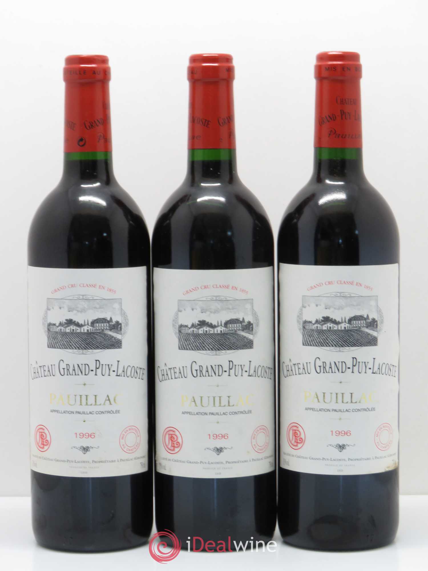 Château Grand Puy Lacoste 5ème Grand Cru Classé 1996 - Lot de 12 bouteilles - 3