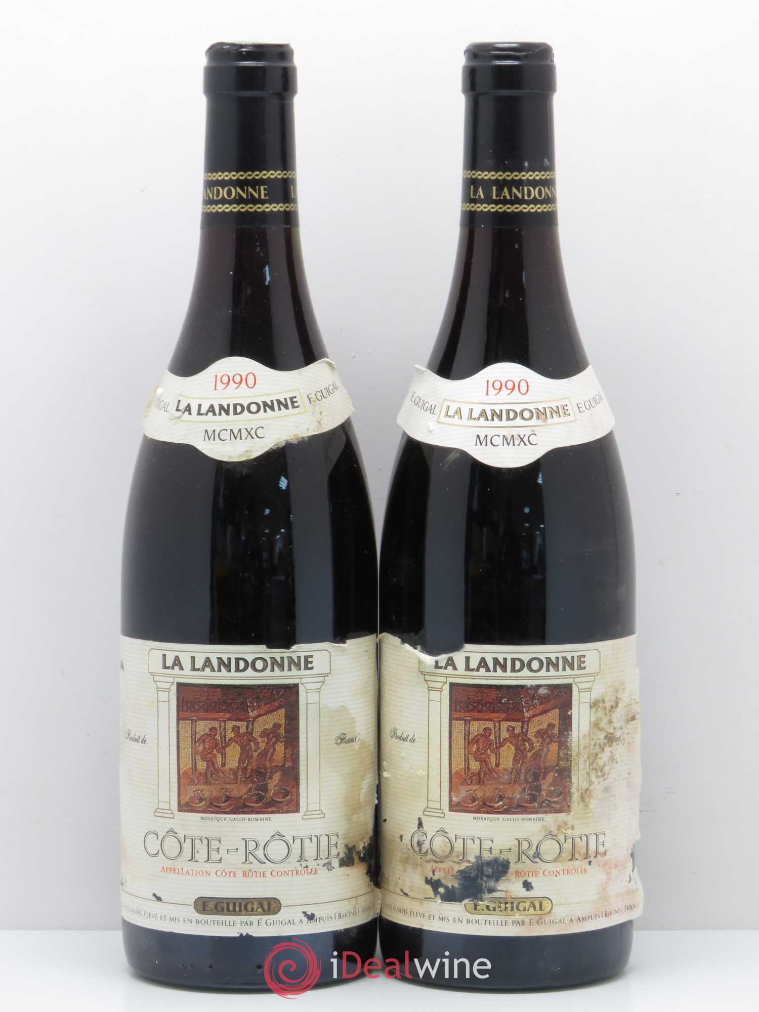 Côte-Rôtie La Landonne Guigal 1990 - Lot de 2 bouteilles - 0