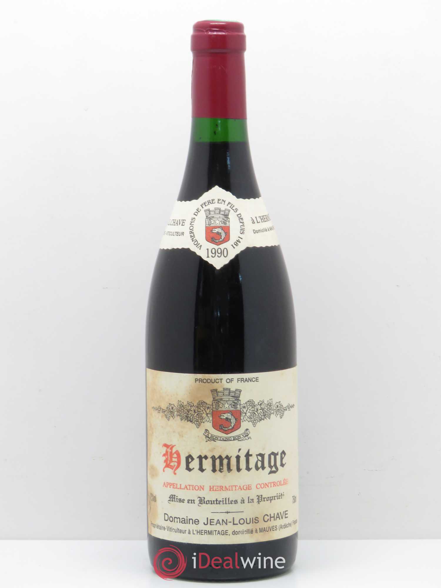 Hermitage Jean-Louis Chave 1990 - Lot de 1 bouteille - 0