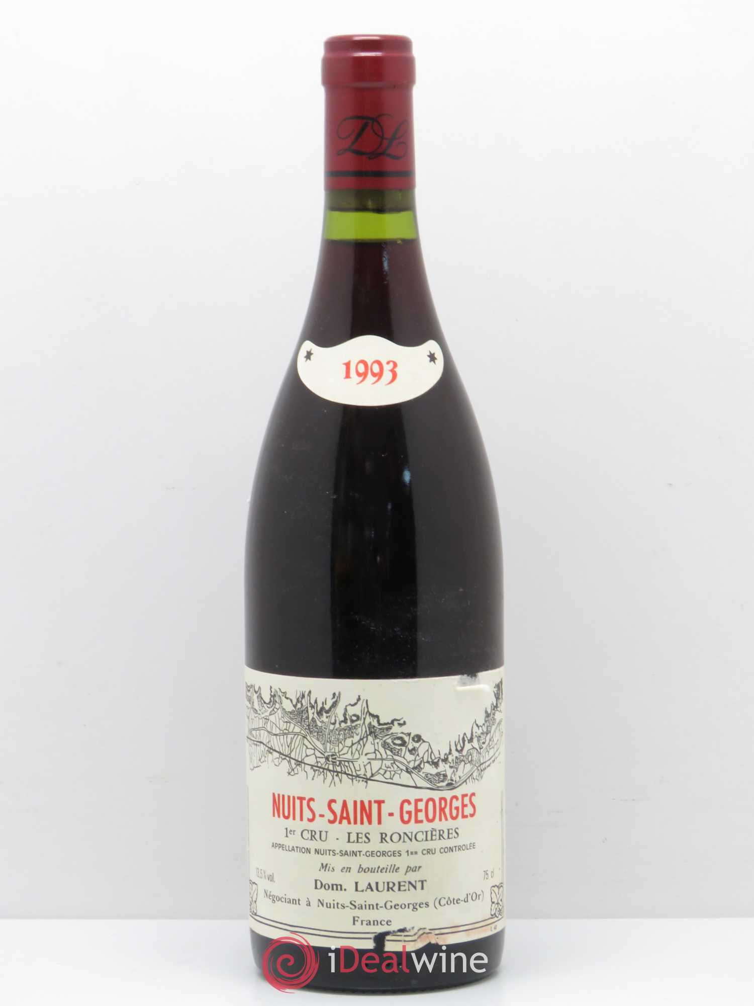 Nuits-Saint-Georges 1er Cru Les Roncieres Dominique Laurent 1993 - Posten von 1 Flasche - 0