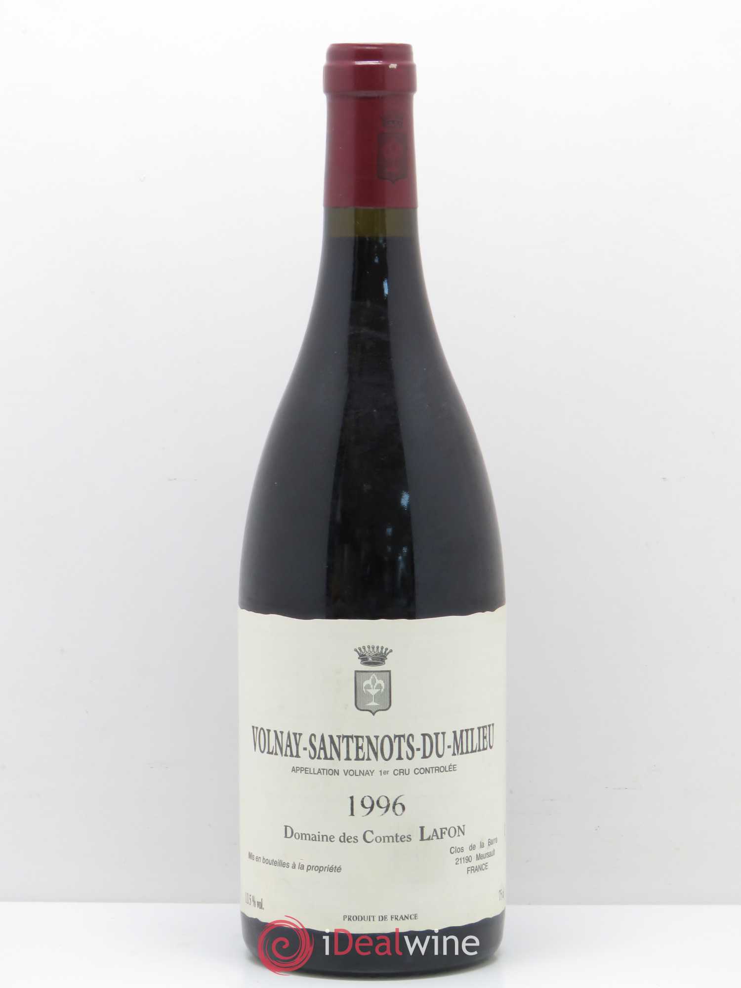 Volnay 1er Cru Santenots du Milieu Comtes Lafon (Domaine des) 1996 - Lot de 1 bouteille - 0