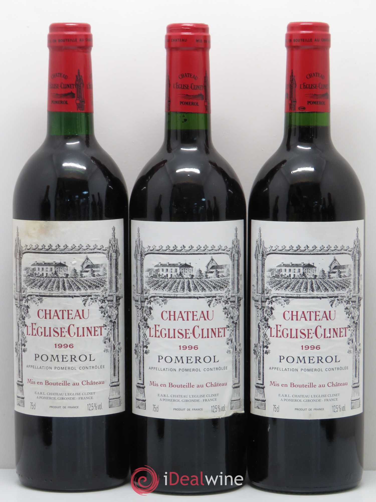 Château l' Église Clinet 1996 - Lot de 6 bouteilles - 1