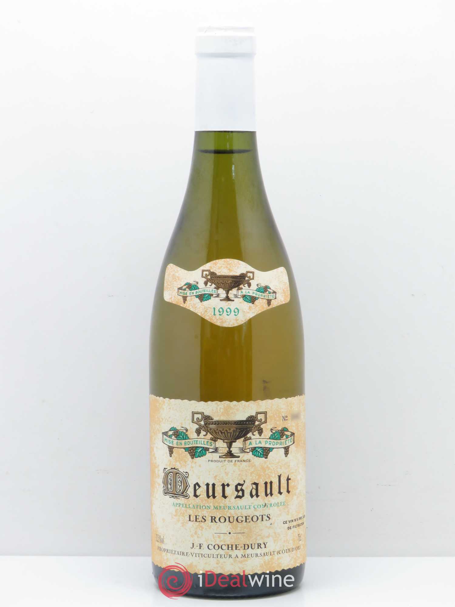 Meursault Les Rougeots Coche Dury (Domaine) 1999 - Lot de 1 bouteille - 0