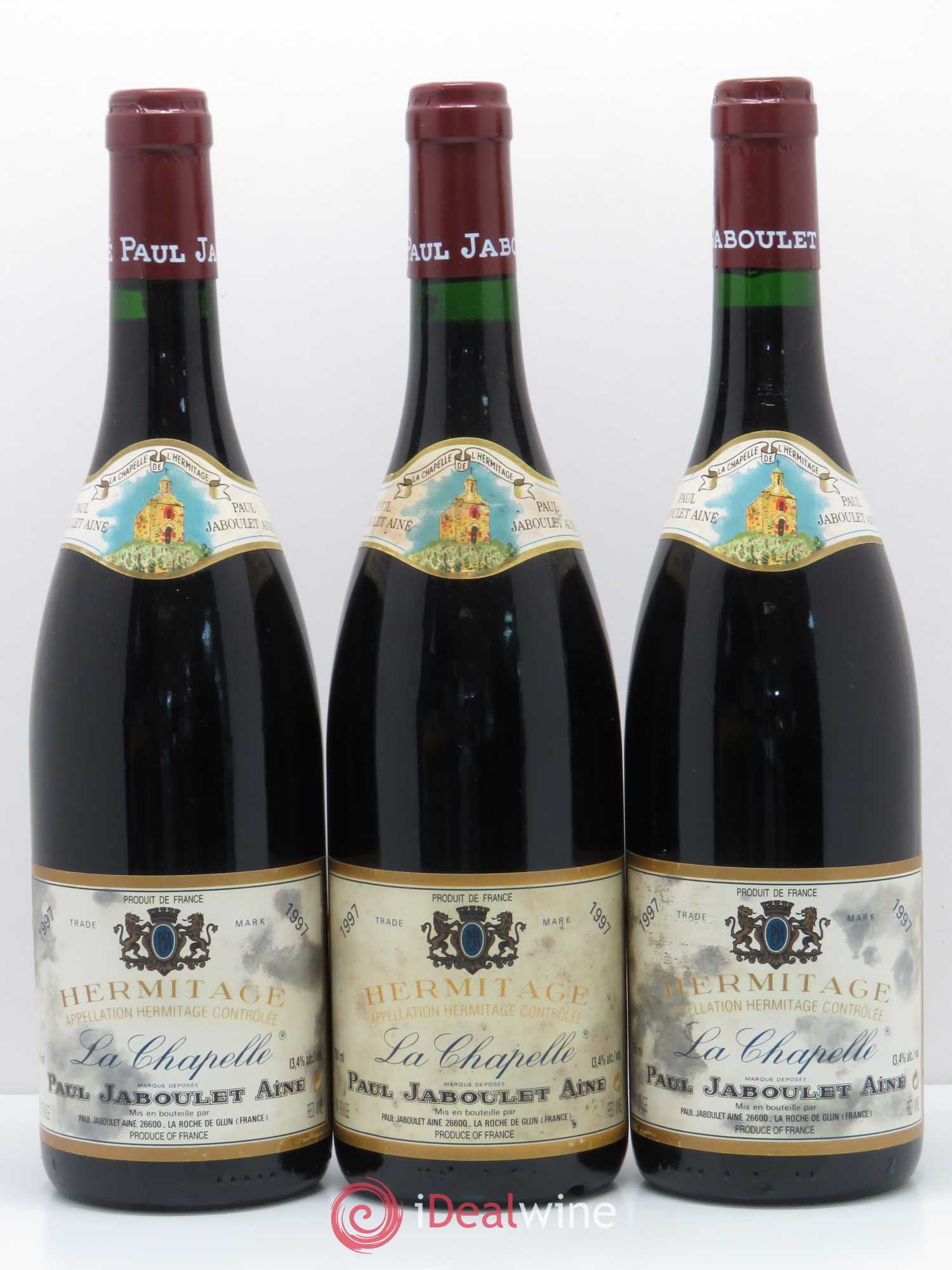 Hermitage La Chapelle Paul Jaboulet Ainé 1997 - Lot de 3 bouteilles - 0