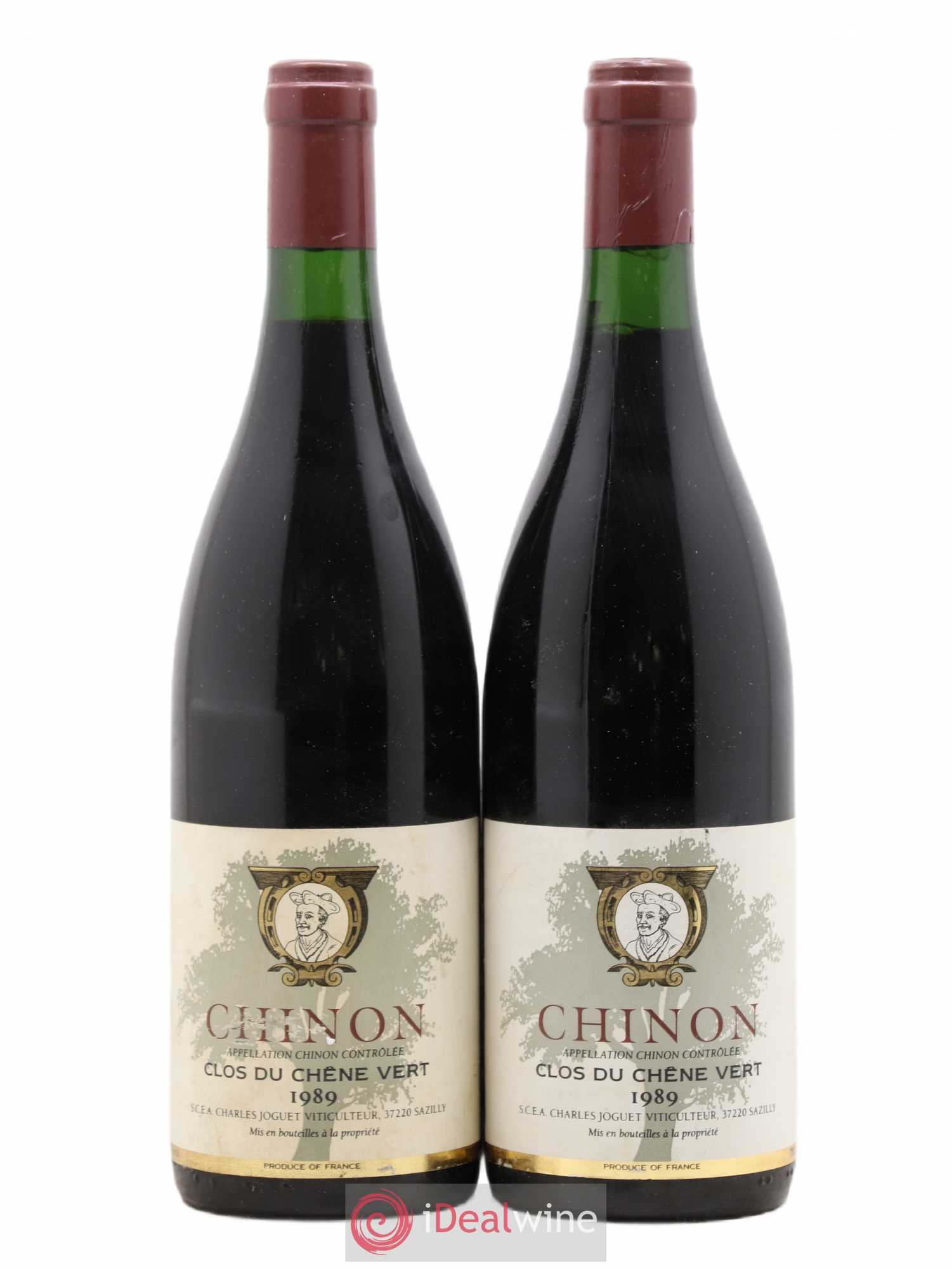 Chinon Clos du Chêne Vert Charles Joguet 1989 - Lot de 2 bouteilles - 0