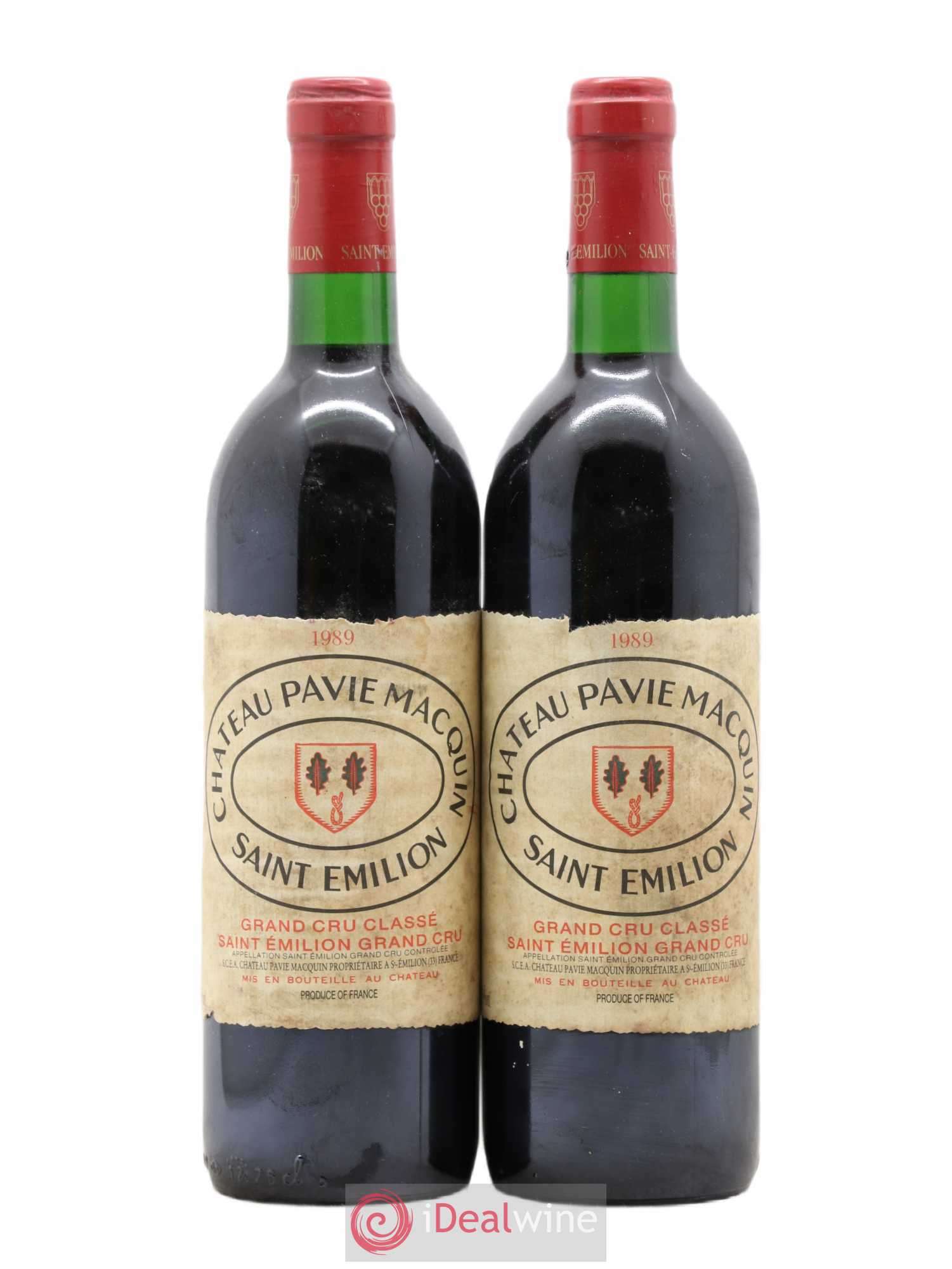 Château Pavie Macquin 1er Grand Cru Classé B 1989 - Lot de 2 bouteilles - 0
