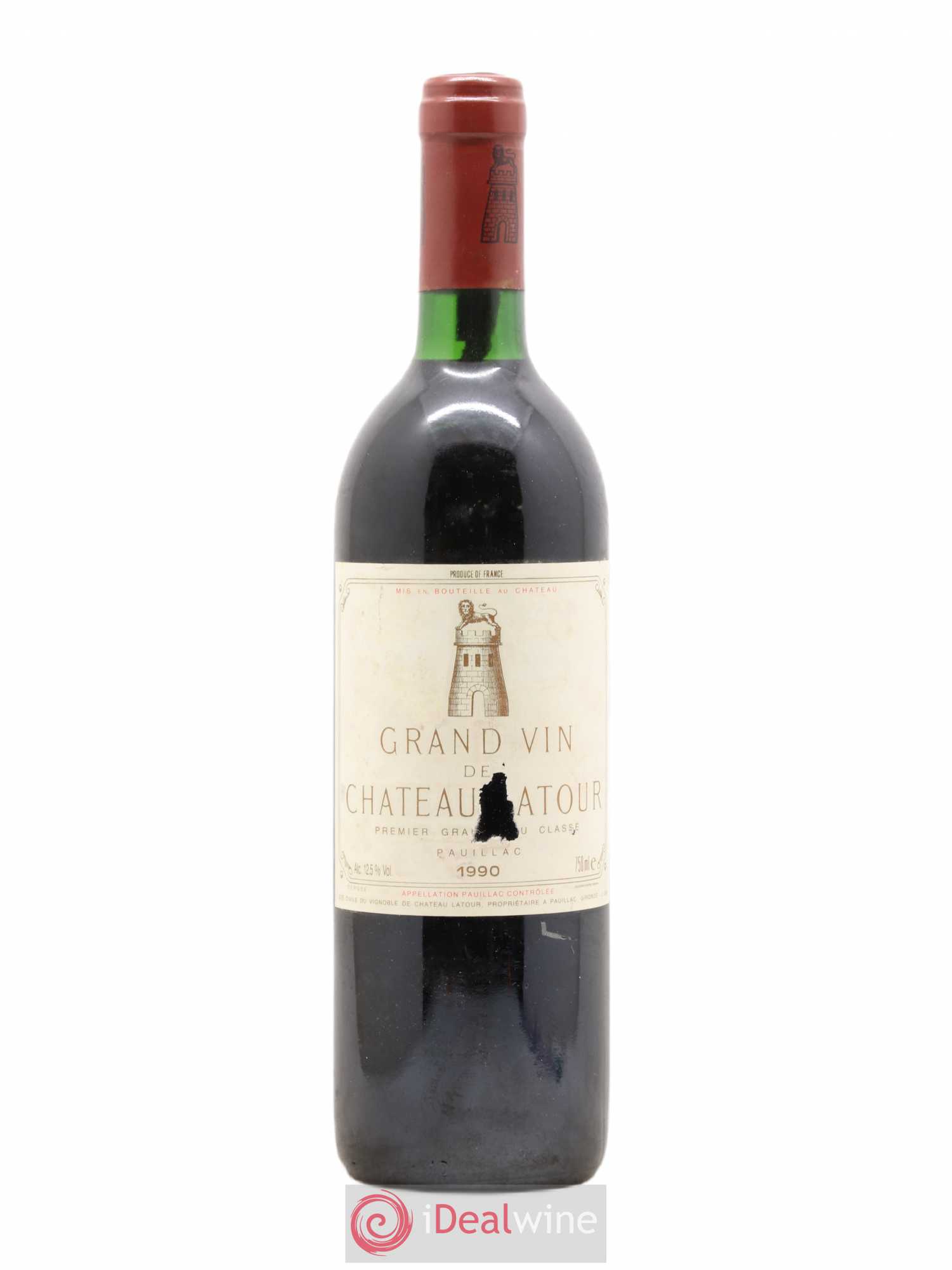 Château Latour 1er Grand Cru Classé 1990 - Lot de 1 bouteille - 0