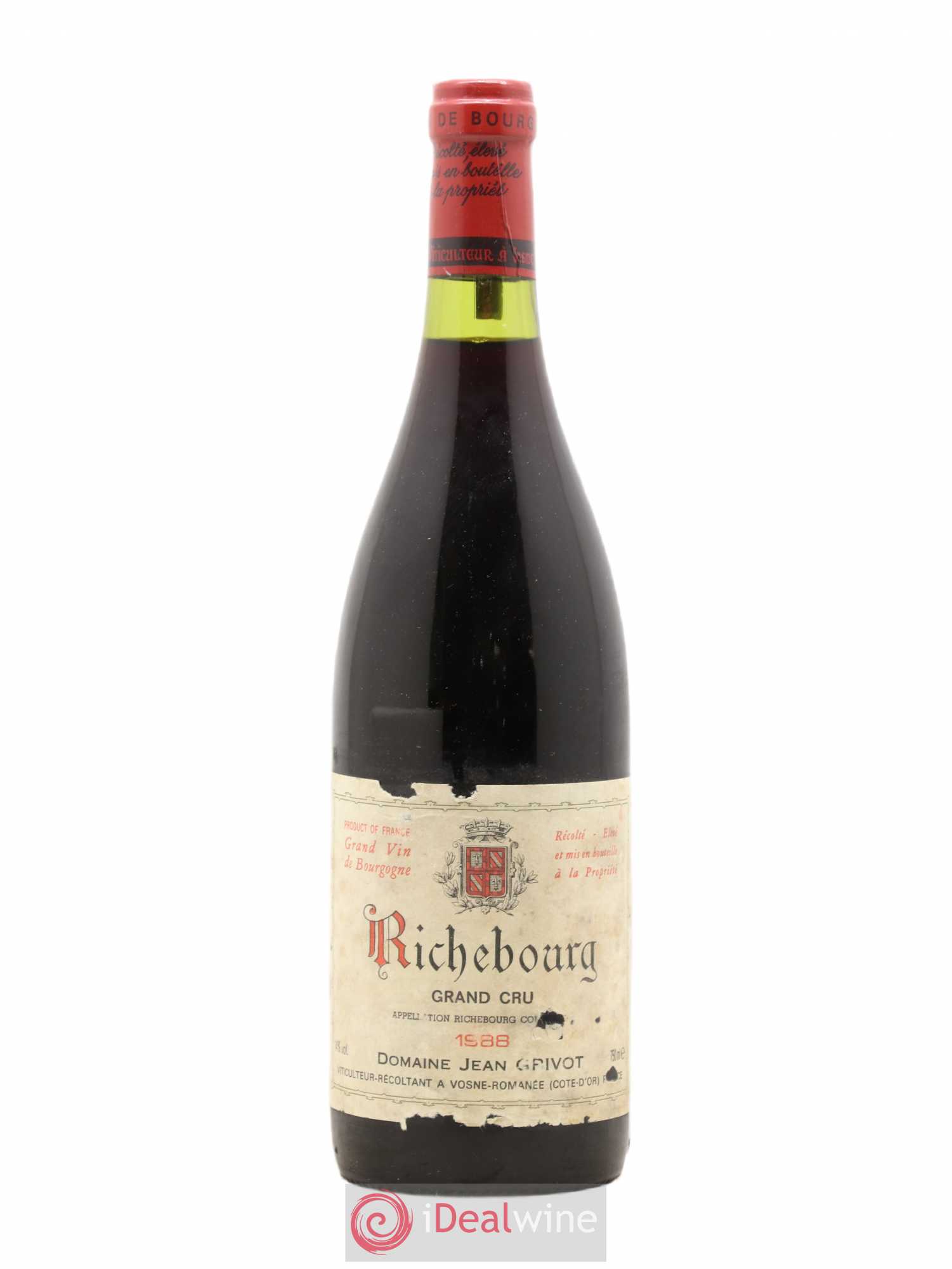 Richebourg Grand Cru Jean Grivot 1988 - Lot de 1 bouteille - 0