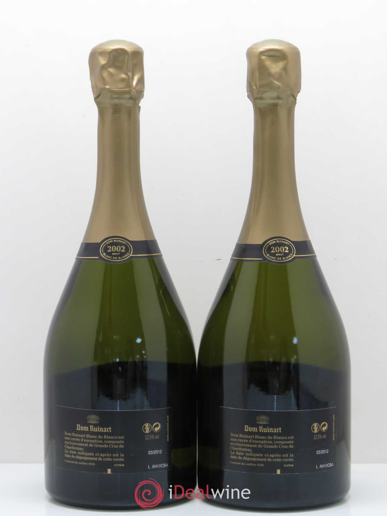 Dom Ruinart Brut Ruinart 2002 - Lot de 2 bouteilles - 1