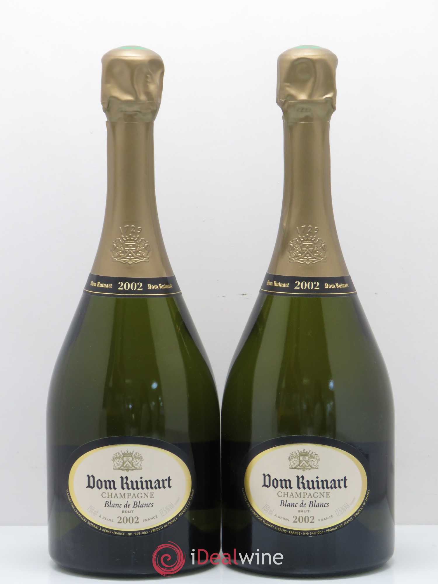 Dom Ruinart Brut Ruinart 2002 - Lot de 2 bouteilles - 0