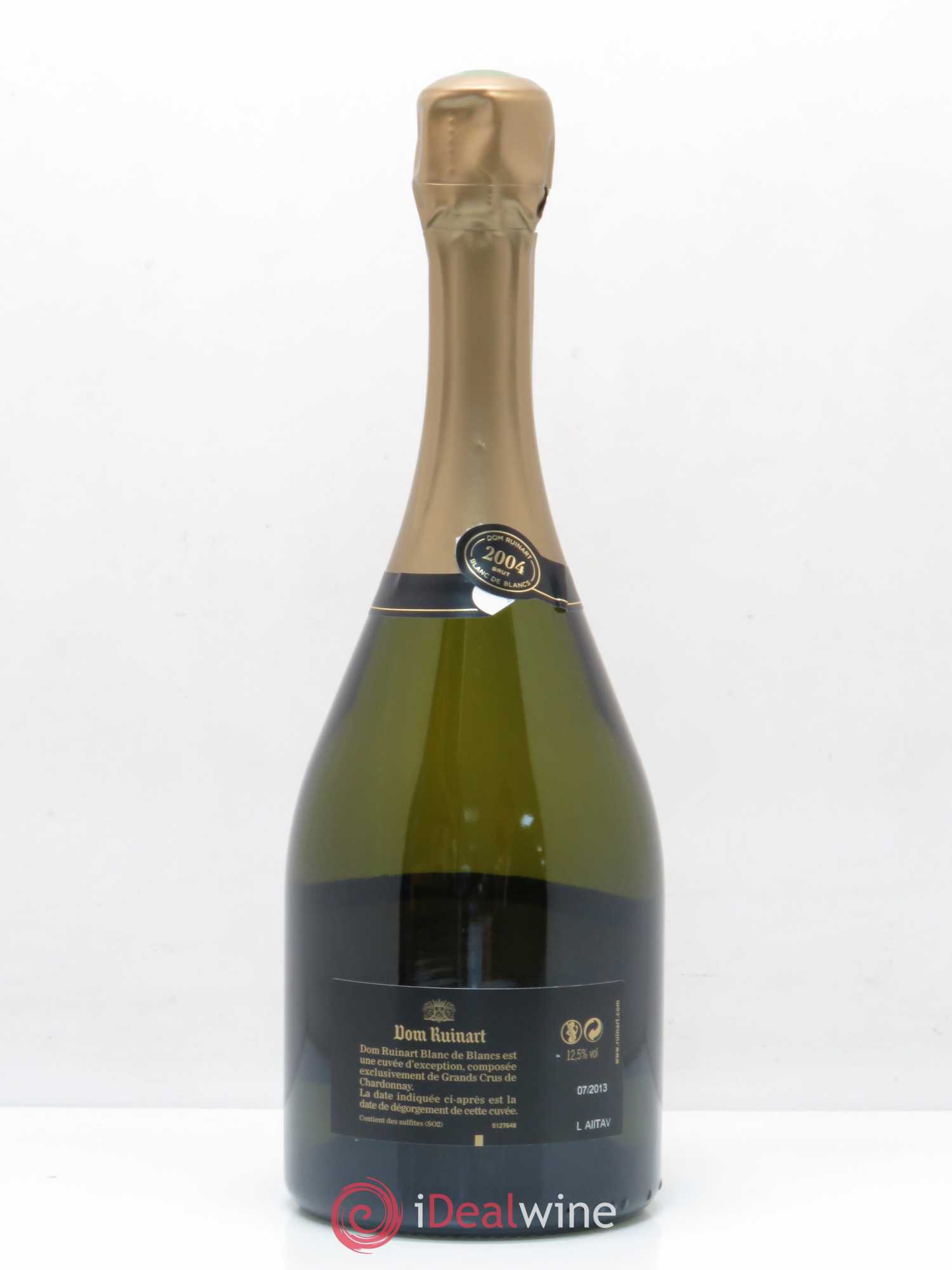 Dom Ruinart Brut Ruinart Blanc de blancs 2004 - Lot de 1 bouteille - 1
