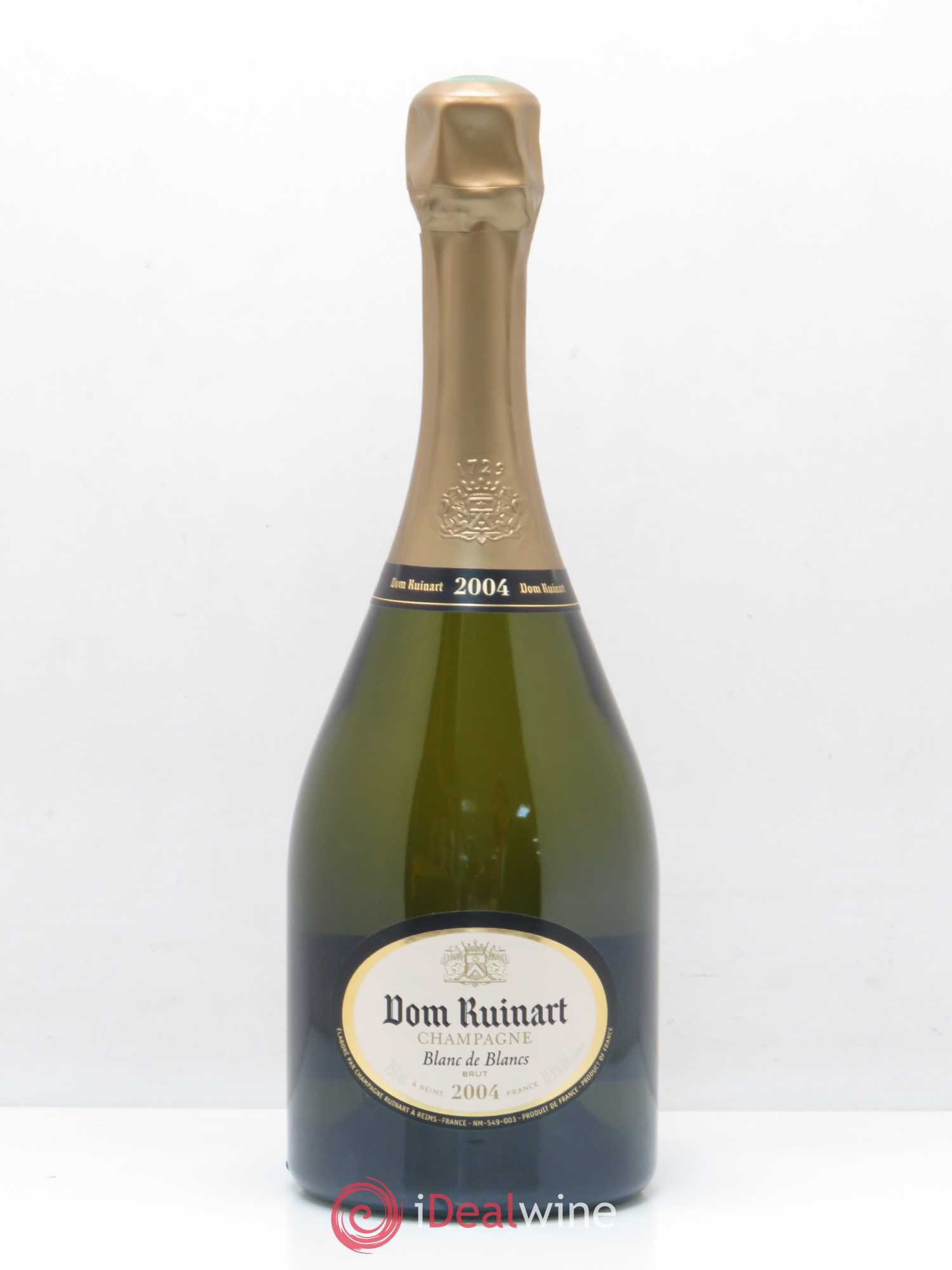 Dom Ruinart Brut Ruinart Blanc de blancs 2004 - Lot de 1 bouteille - 0
