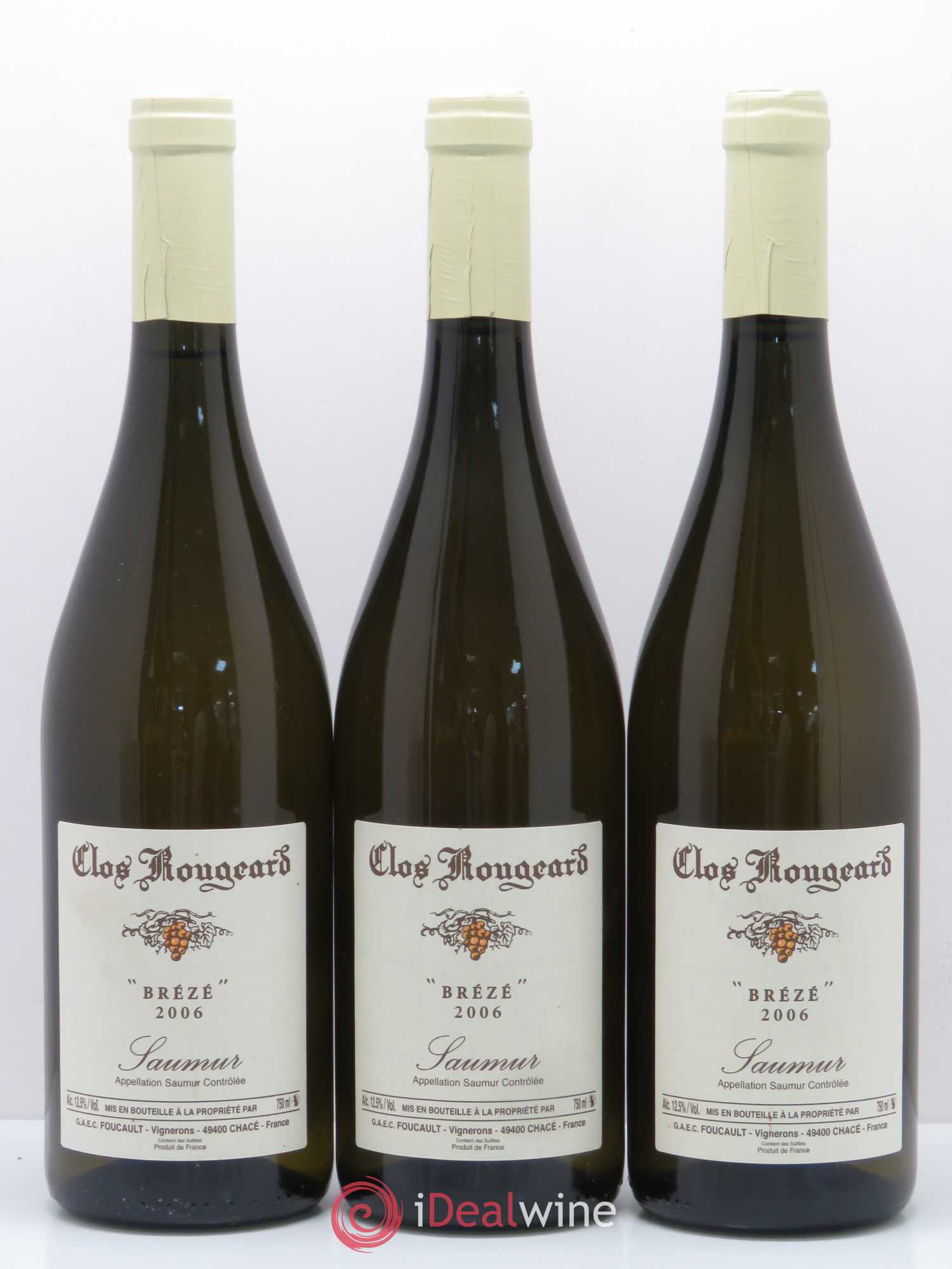 Saumur Brézé Clos Rougeard 2006 - Lot de 3 bouteilles - 0