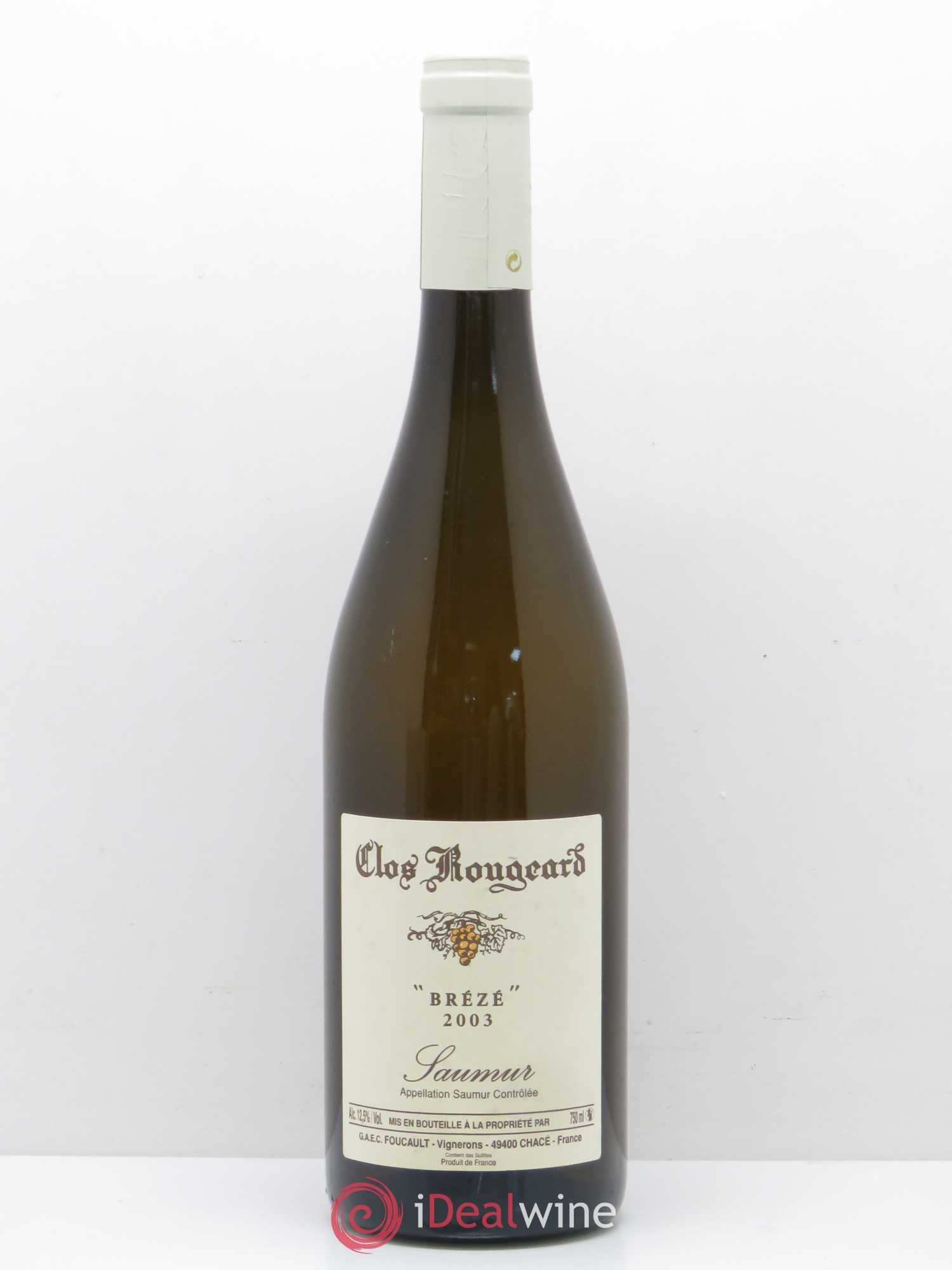 Saumur Brézé Clos Rougeard 2003 - Lot de 1 bouteille - 0