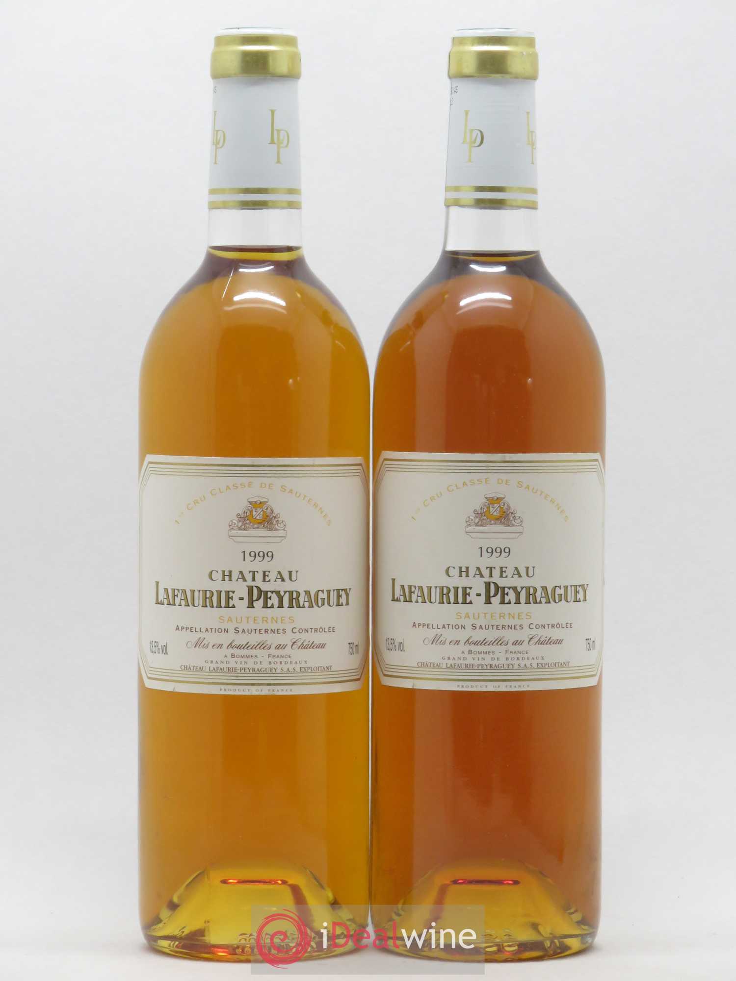 Château Lafaurie-Peyraguey 1er Grand Cru Classé 1999 - Lotto di 2 bottiglie - 0