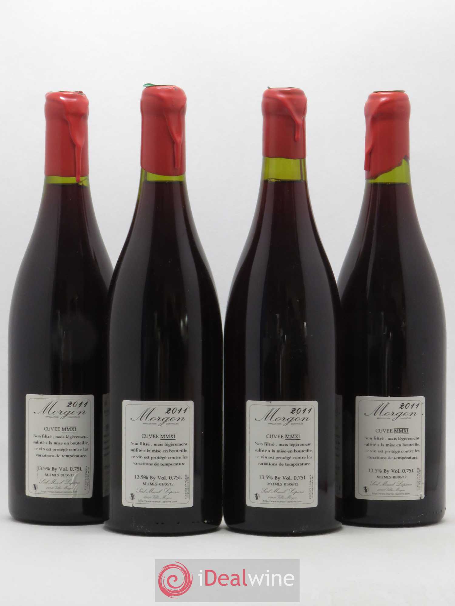Morgon Cuvée Marcel Lapierre Marcel Lapierre (Domaine) 2011 - Lot de 4 bouteilles - 1