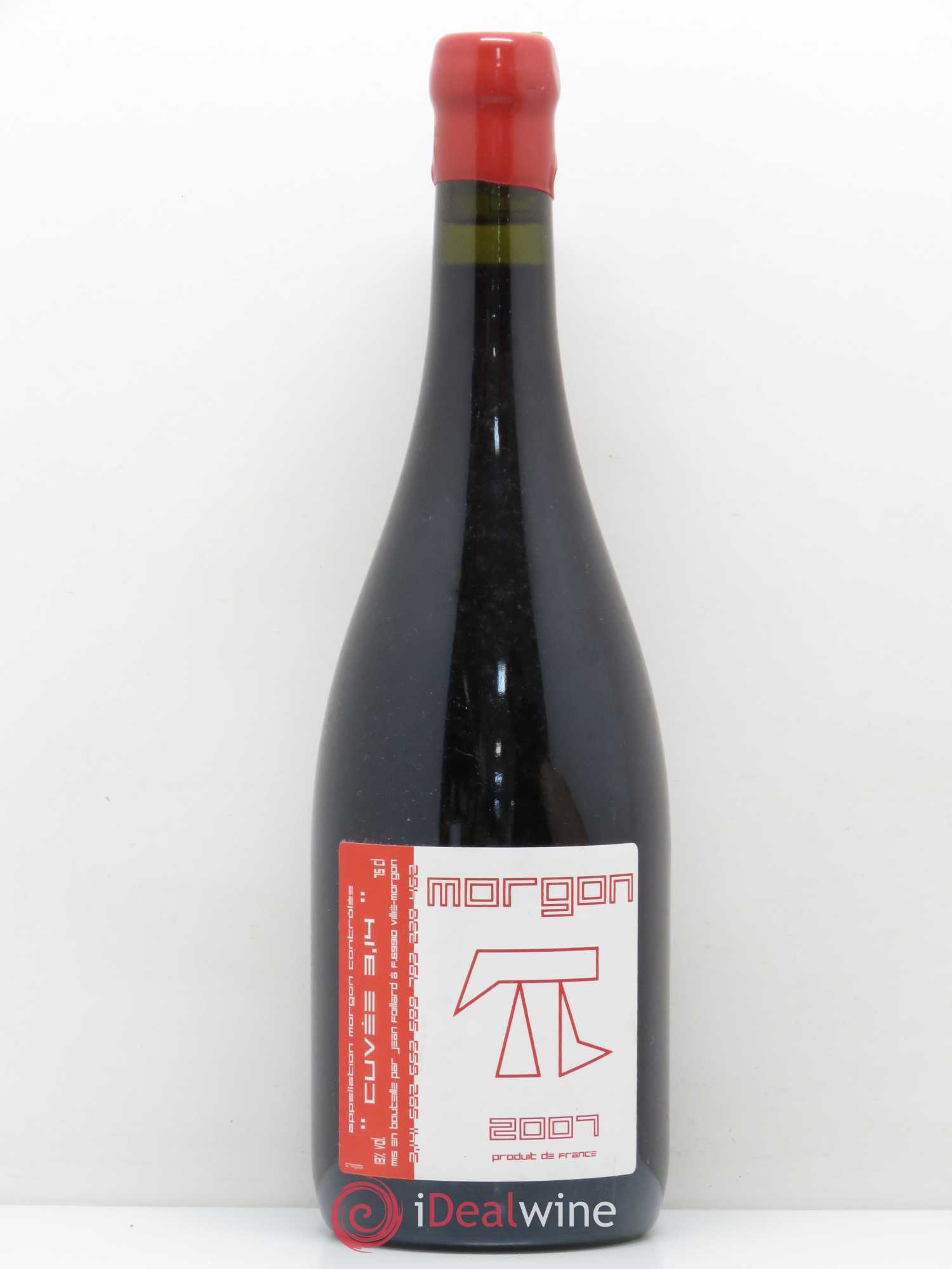 Morgon 3.14 Jean Foillard 2007 - Lot de 1 bouteille - 0