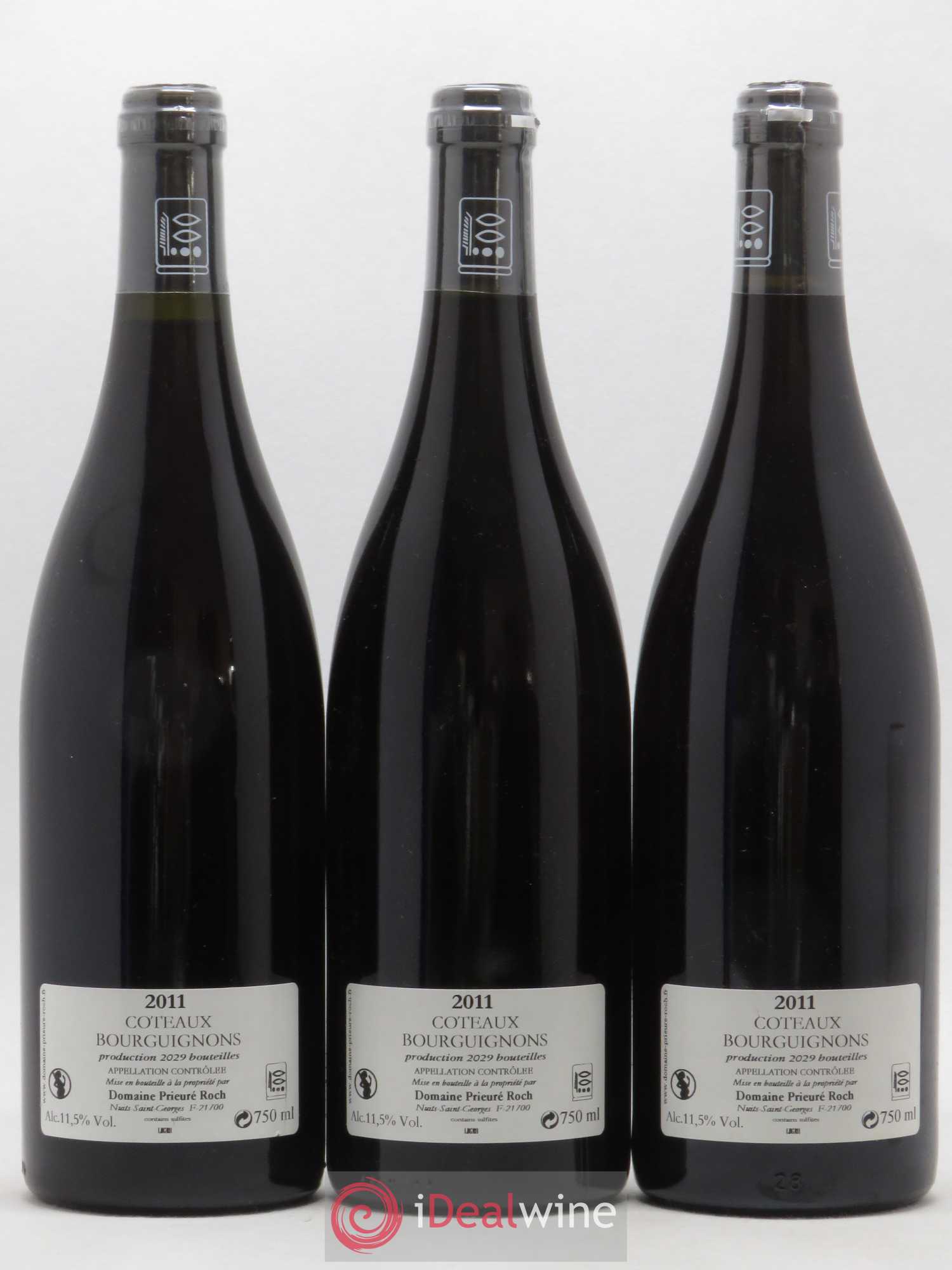 Coteaux Bourguignons Prieuré Roch 2011 - Lot de 3 bouteilles - 1