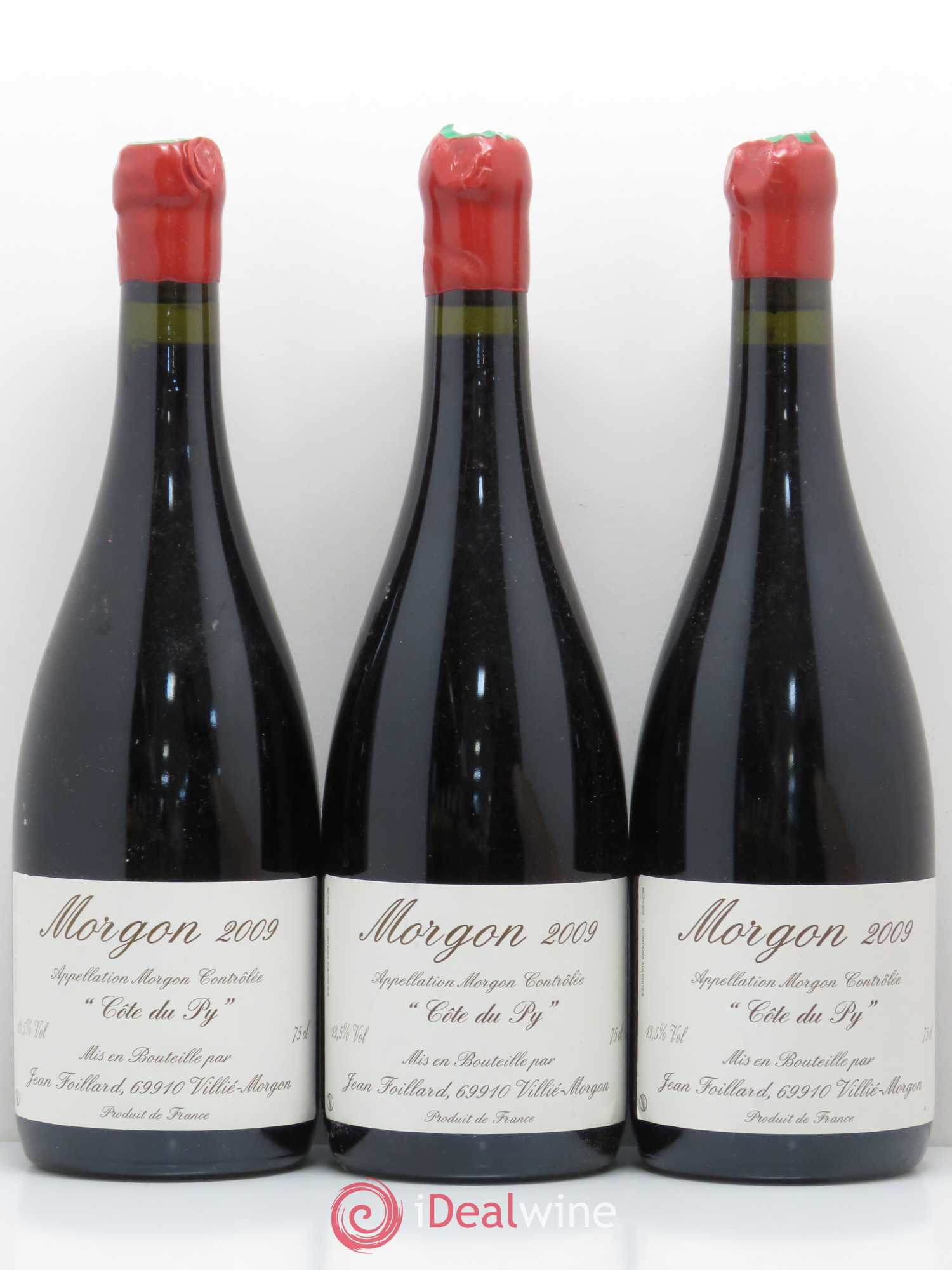 Morgon Côte du Py Jean Foillard 2009 - Lot de 3 bouteilles - 0