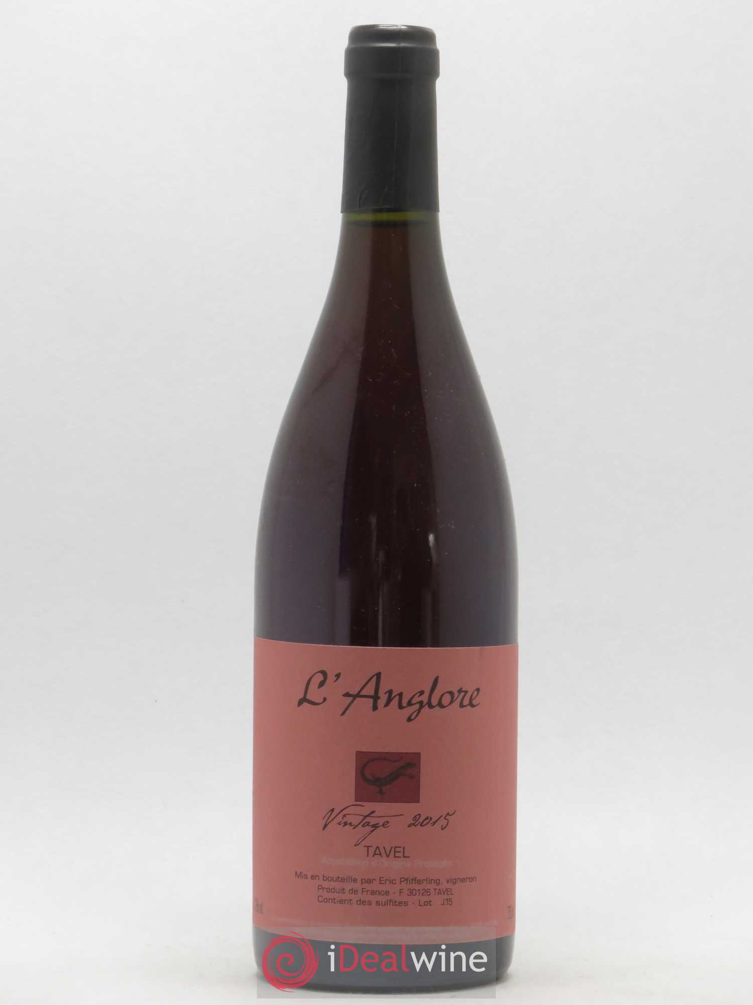 Tavel Vintage L'Anglore 2015 - Lot de 1 bouteille - 0