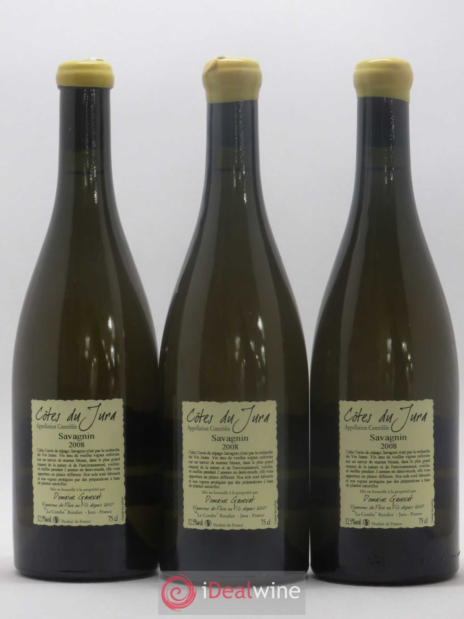 Côtes du Jura Les Chalasses Marnes Bleues Jean-François Ganevat (Domaine) 2008 - Lot de 3 bouteilles - 1